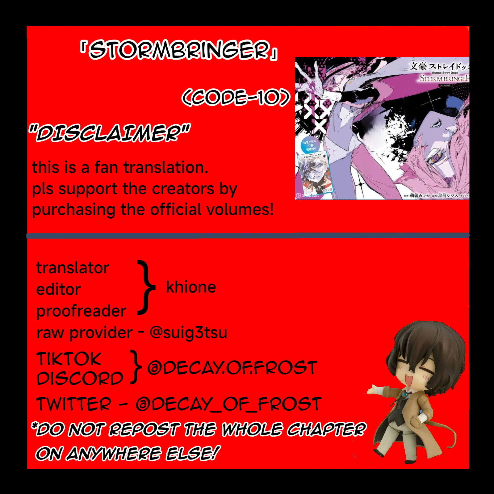 Bungou Stray Dogs: Storm Bringer Chapter 10 page 1 - 