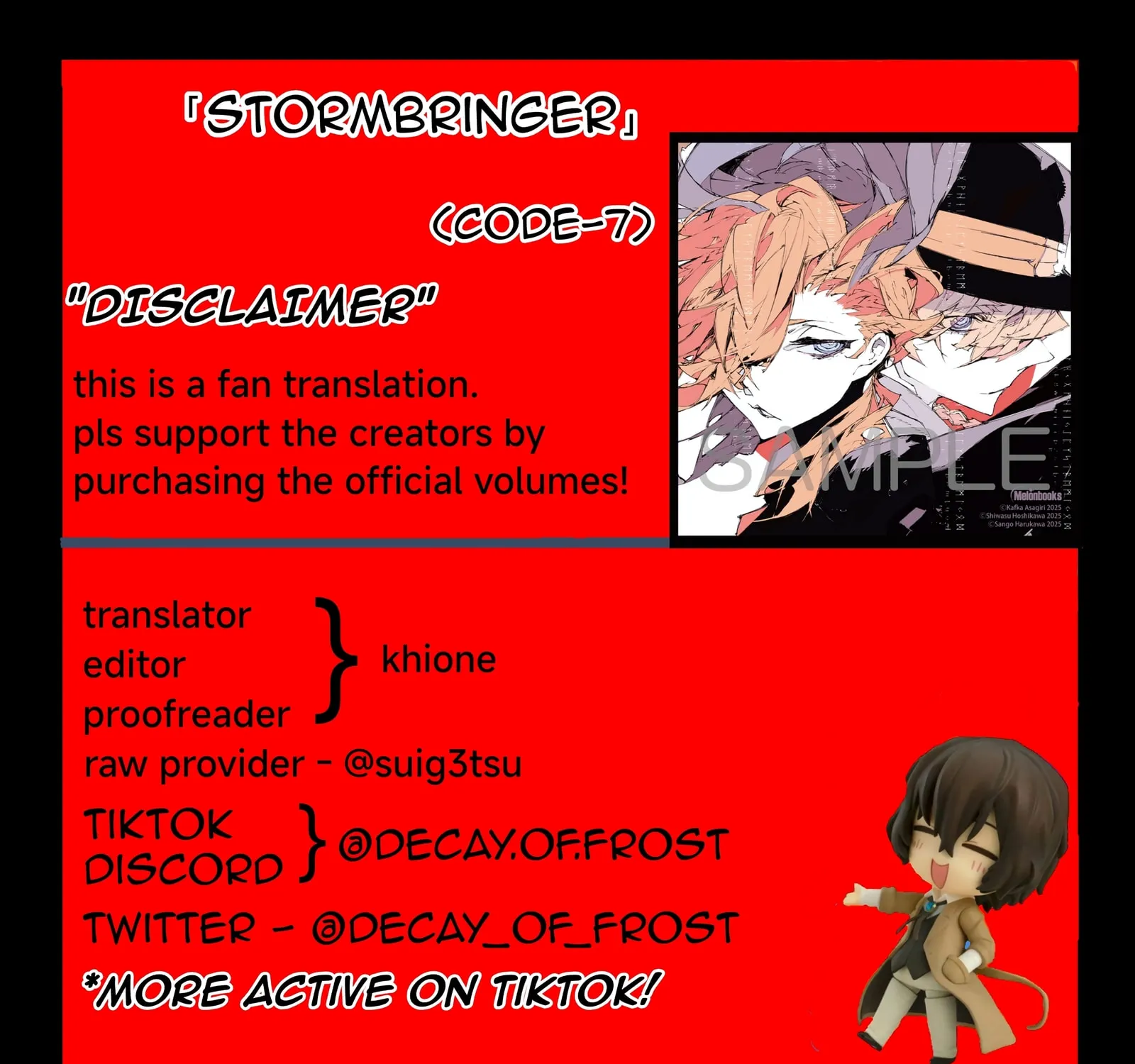 Bungou Stray Dogs: Storm Bringer Chapter 7 page 1 - 