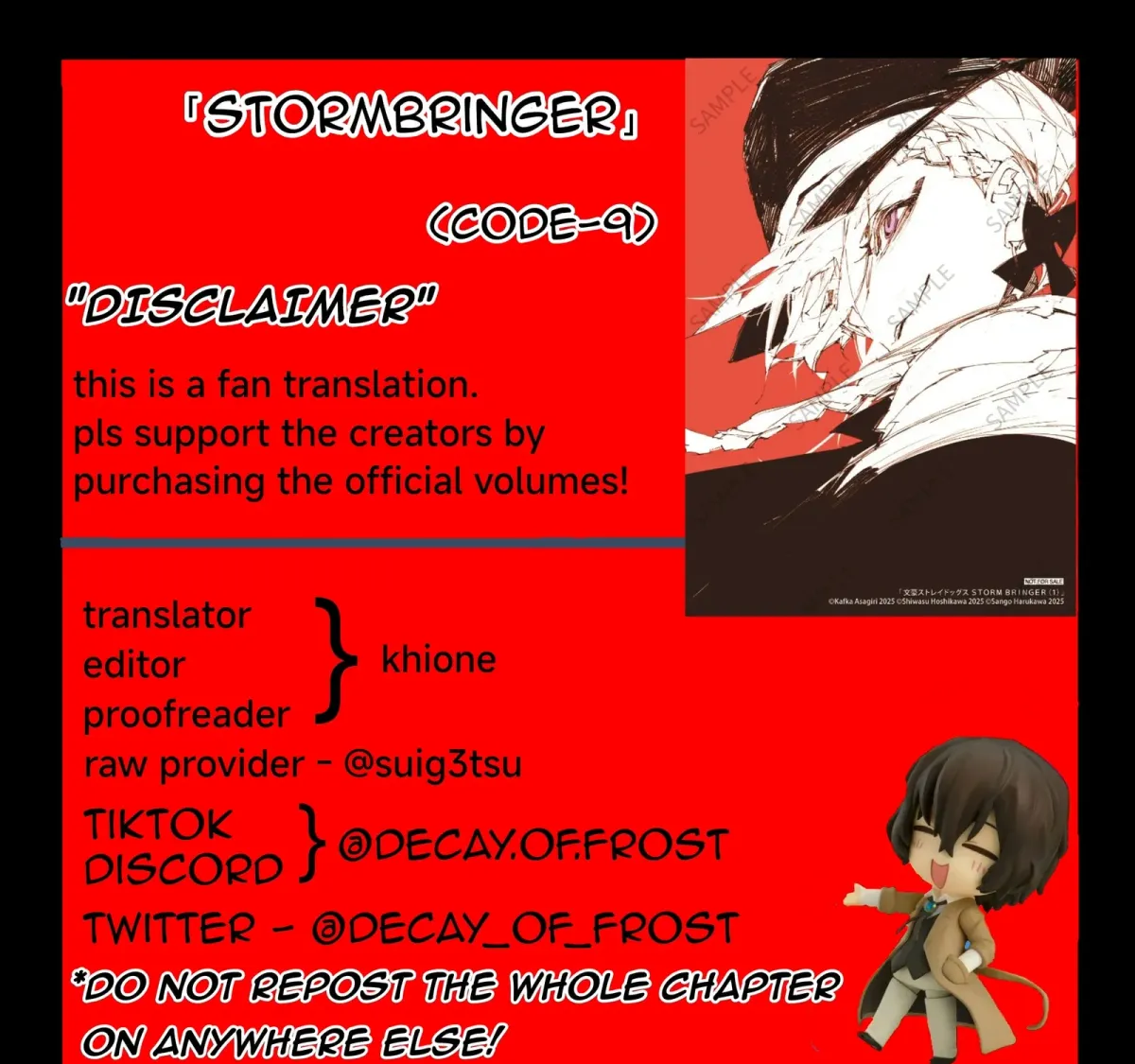 Bungou Stray Dogs: Storm Bringer Chapter 9 page 1 - 