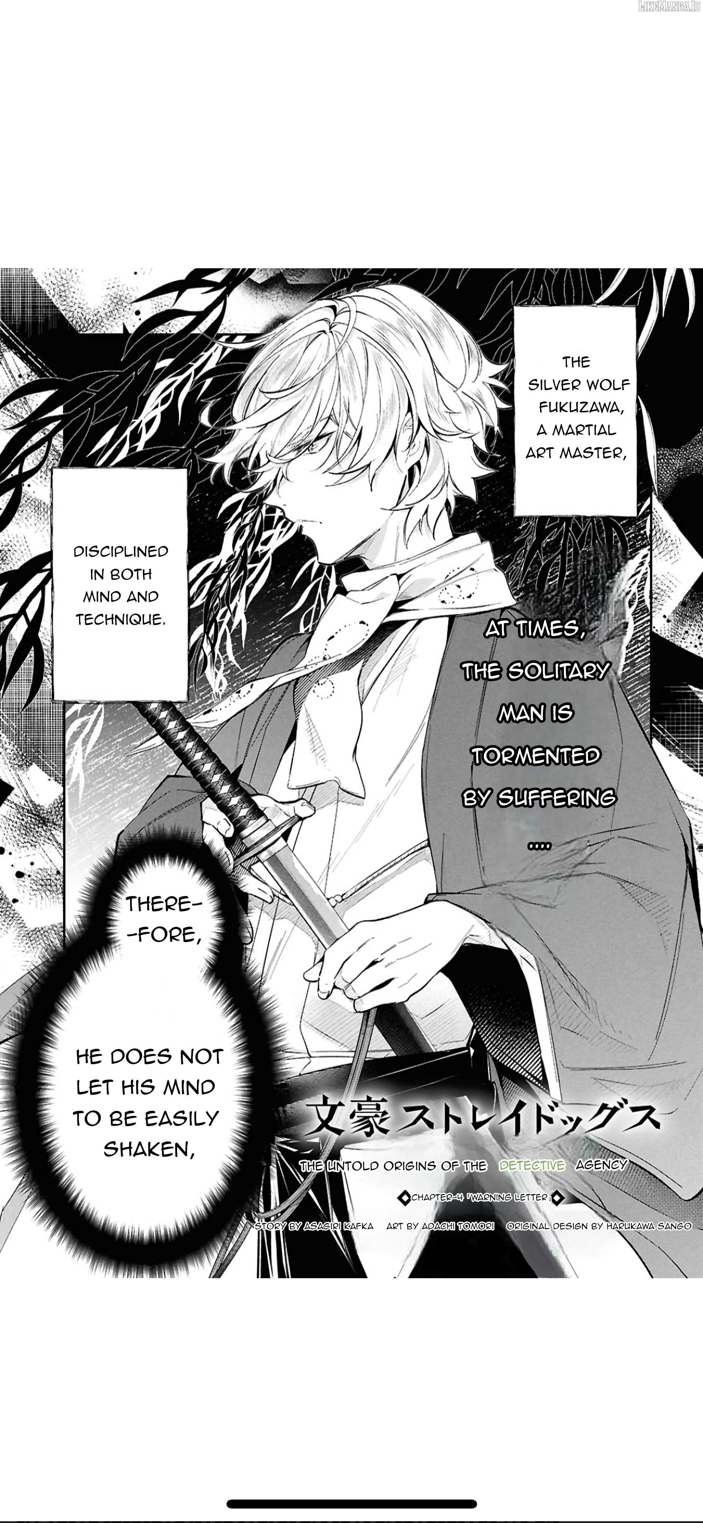 Bungou Stray Dogs – Tantei-sha Setsuritsu Hiwa? Chapter 4 page 1 - 