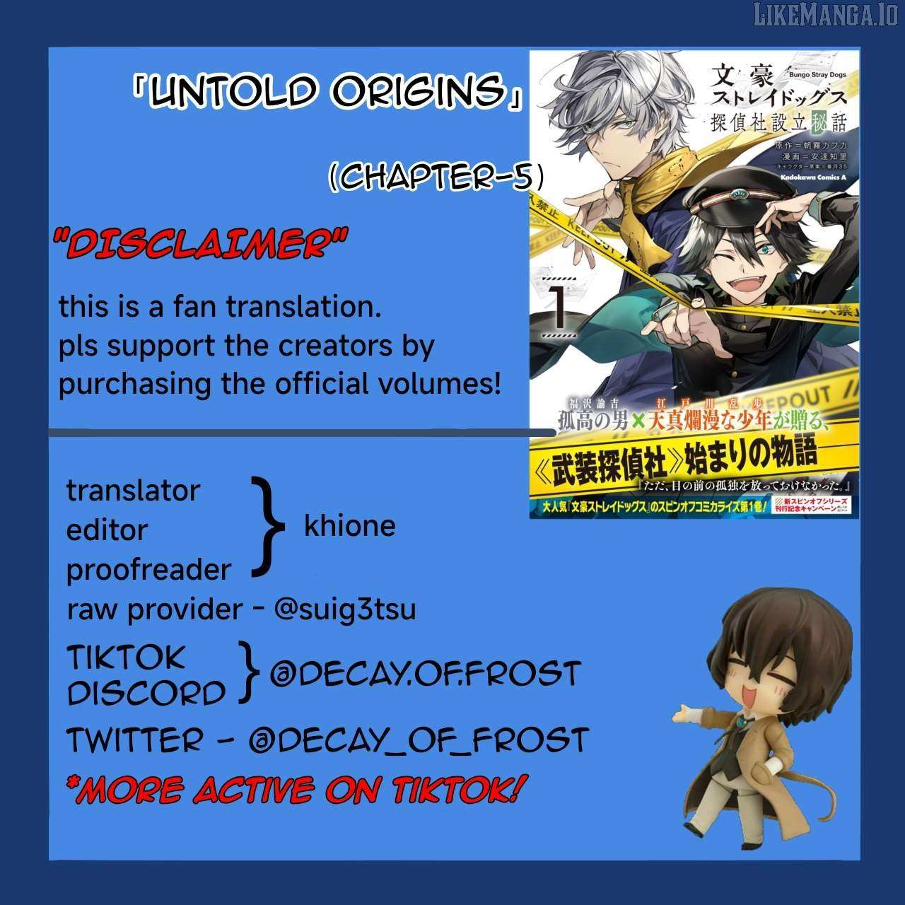 Bungou stray dogs: Untold Origins of the Detective Agency Chapter 5 page 2 - 