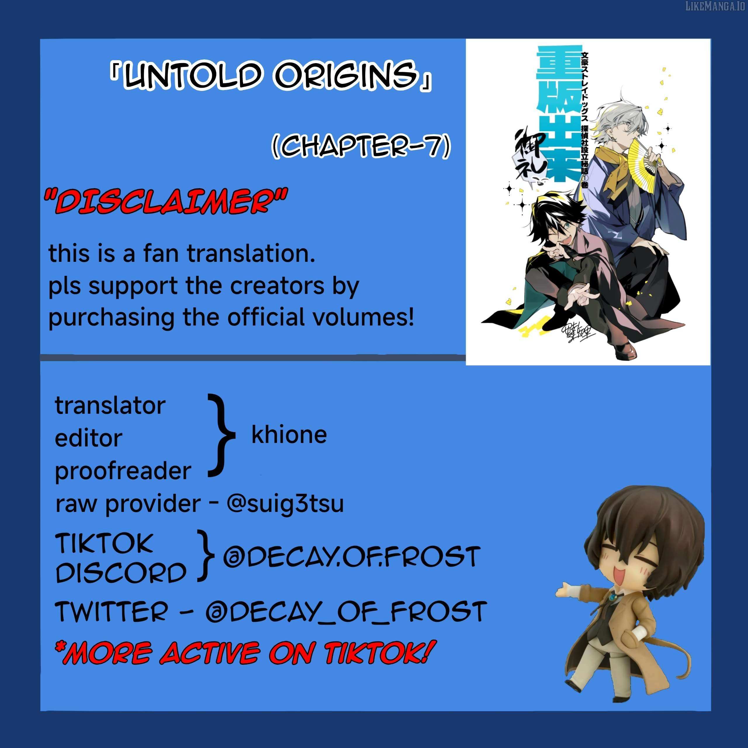 Bungou stray dogs: Untold Origins of the Detective Agency Chapter 7 page 2 - 