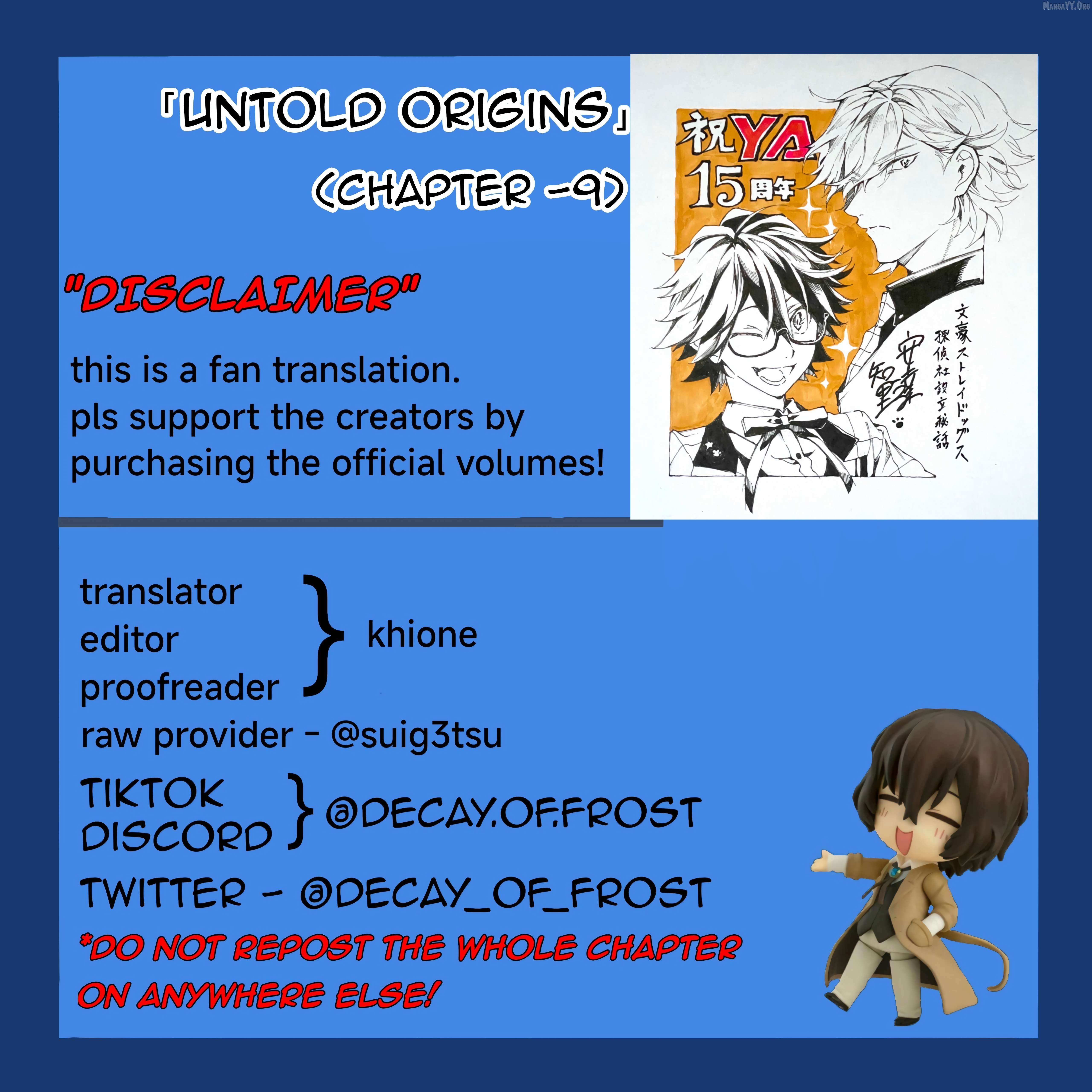 Bungou stray dogs: Untold Origins of the Detective Agency Chapter 9 page 2 - 