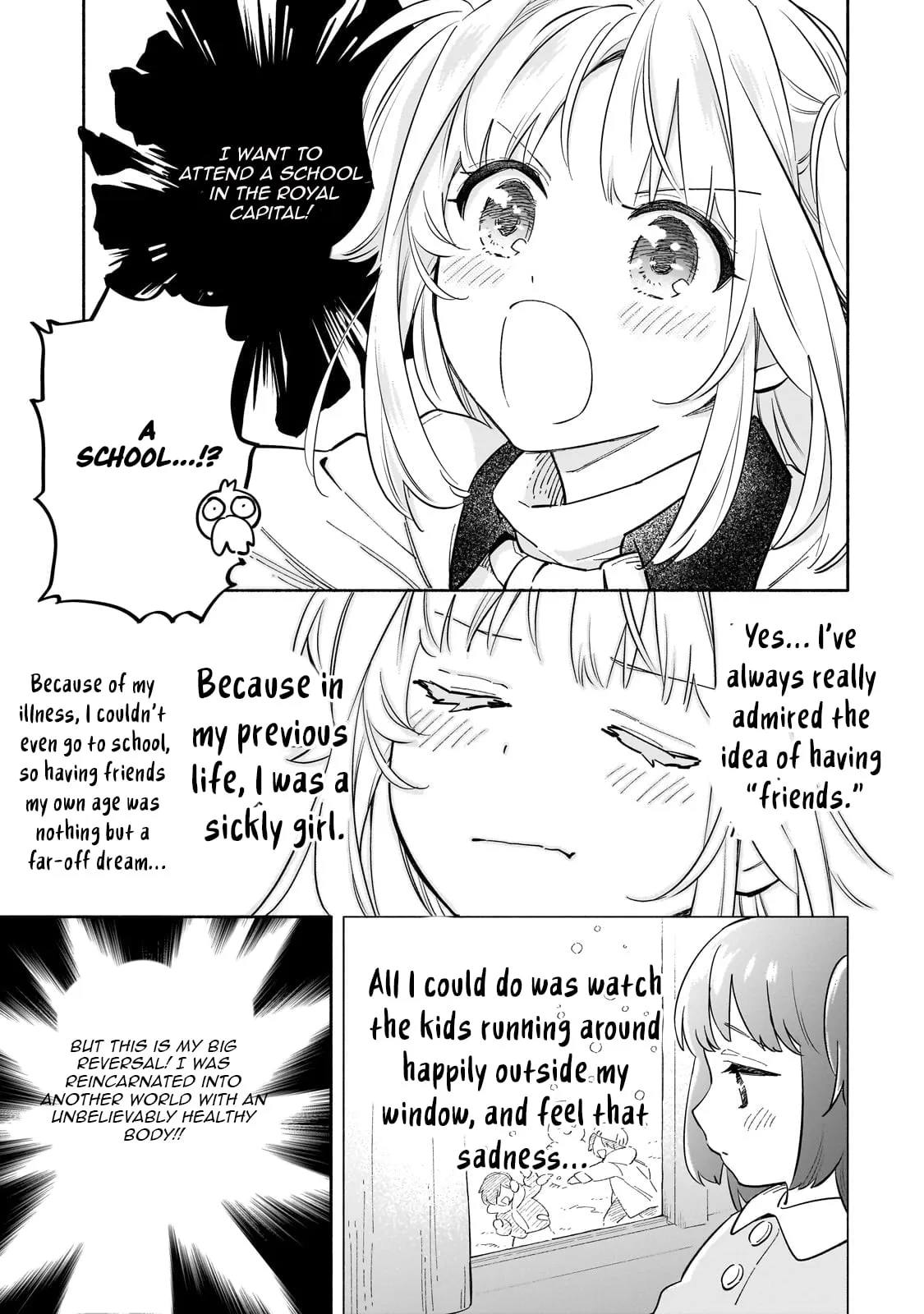 Byoujaku Shoujo, Tensei Shite Kenkou na Nikutai (Saikyou) wo Te ni Ireru Chapter 1 page 18 - 