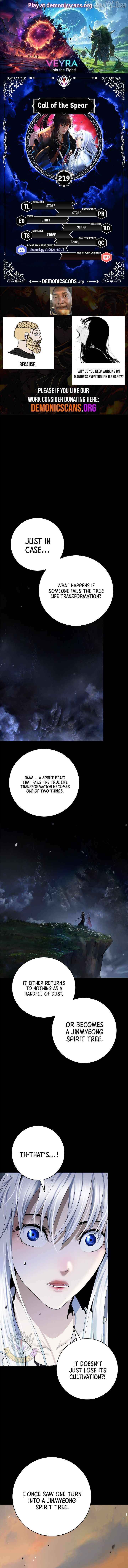 Call of the Spear Chapter 219 page 1 - 