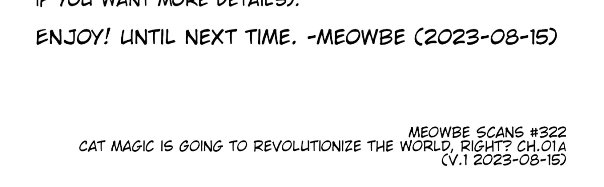 Cat Magic Is Going to Revolutionize the World, Right? ~If I