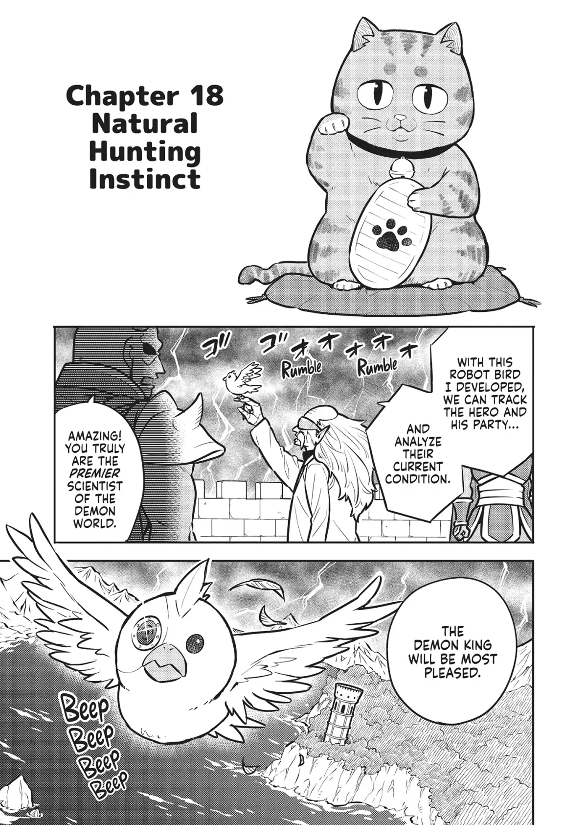 Cat on the Hero