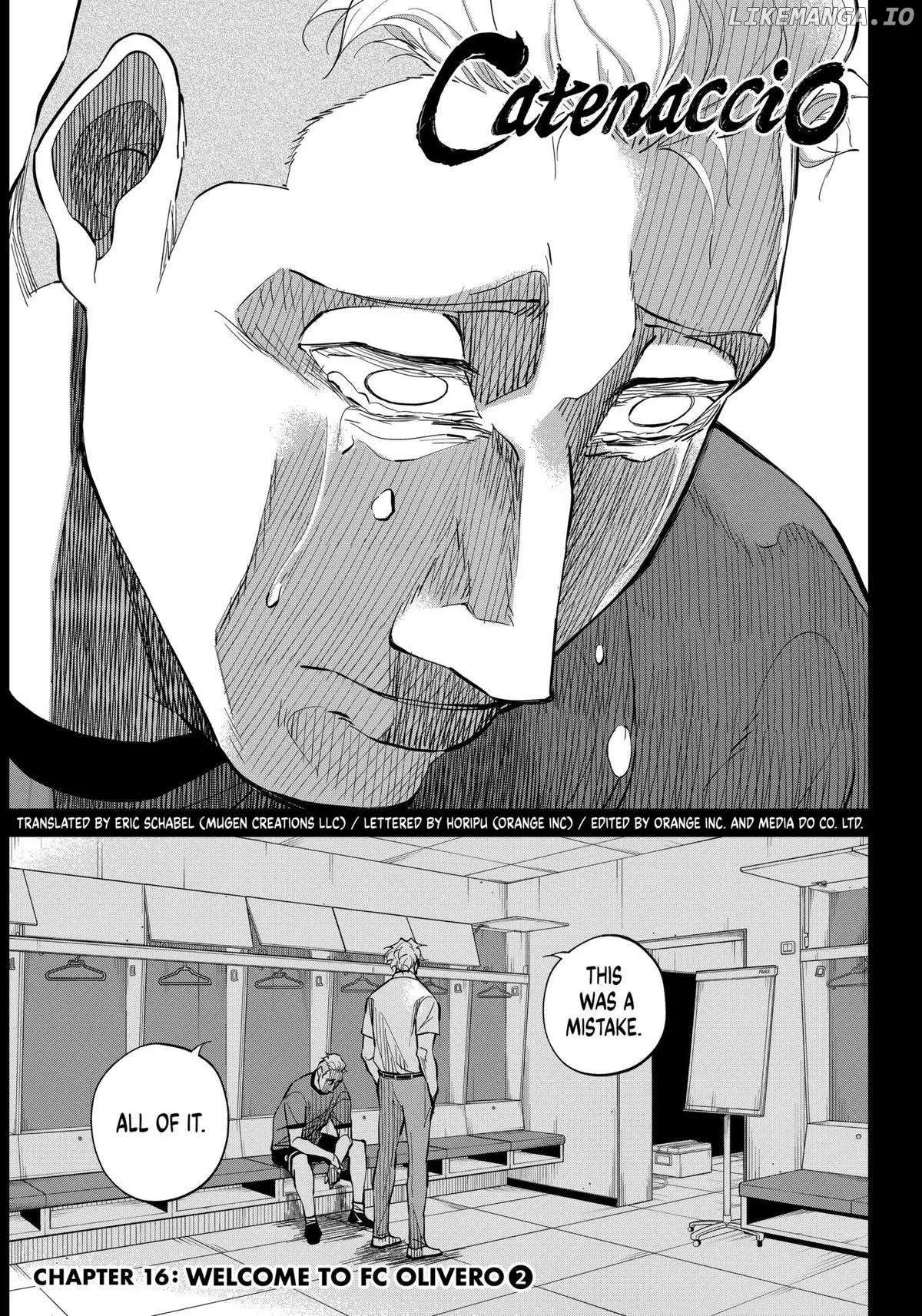 Catenaccio  Manga Chapter 16 page 1 - 