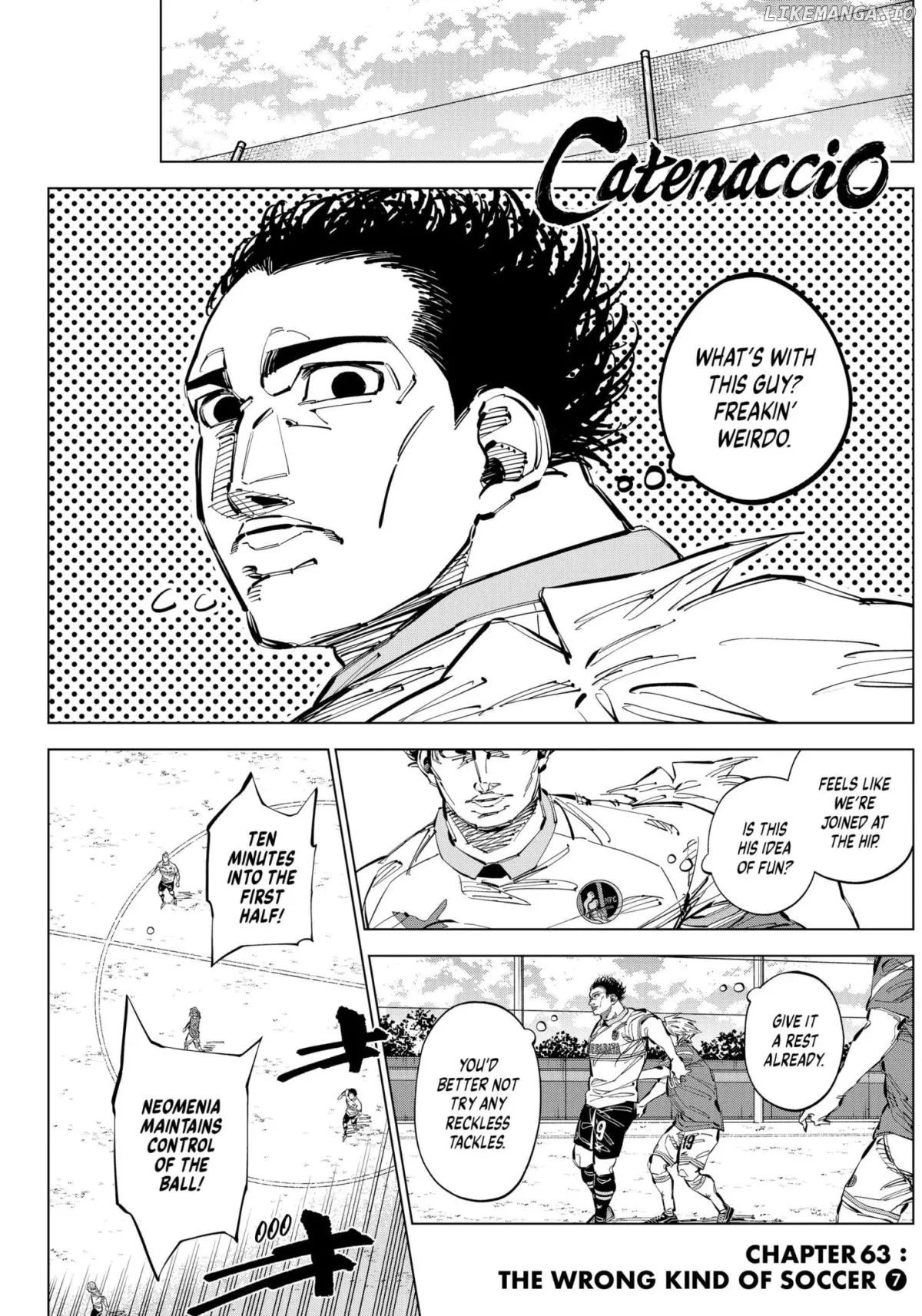 Catenaccio  Manga Chapter 63 page 1 - 