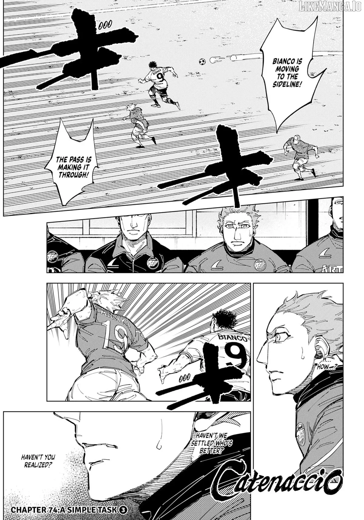 Catenaccio  Manga Chapter 74 page 1 - 