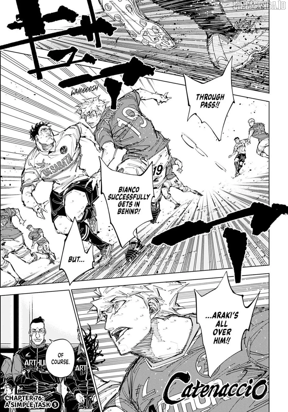 Catenaccio  Manga Chapter 76 page 1 - 