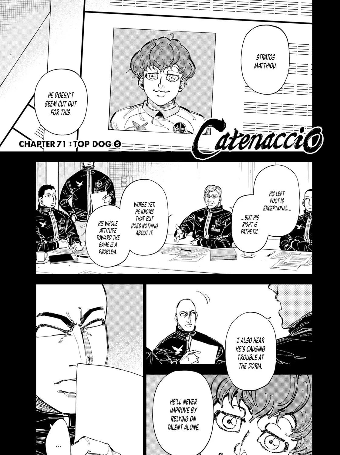 Catenaccio Chapter 71 page 1 - 