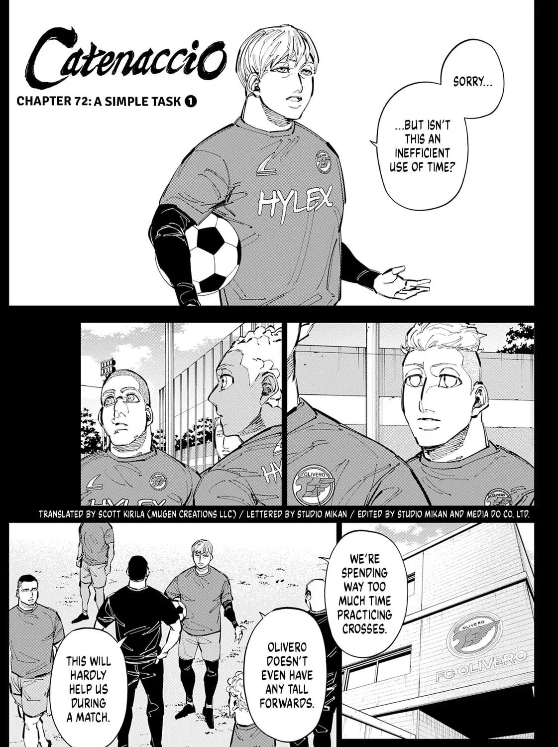 Catenaccio Chapter 72 page 1 - 