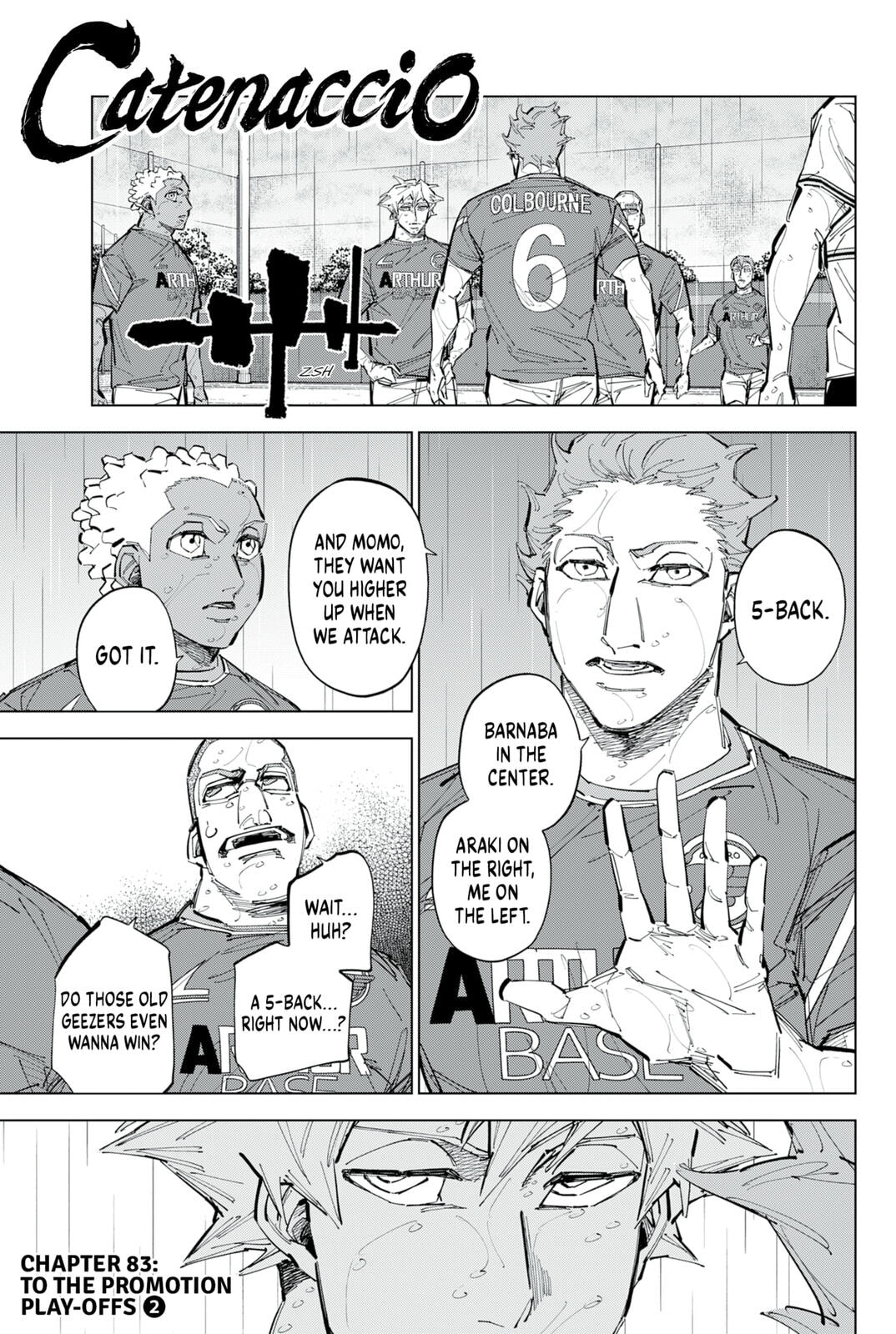 Catenaccio Chapter 83 page 1 - 