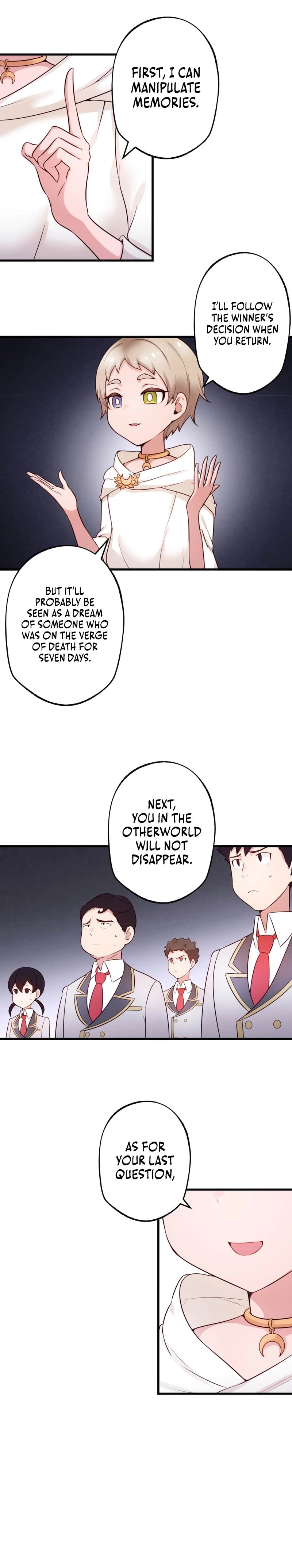 Cheat Noryoku wo Motta Koukousei no Ikinokori wo Kaketa Nagaku Mijikai Nanokakan Chapter 4 page 8 - 