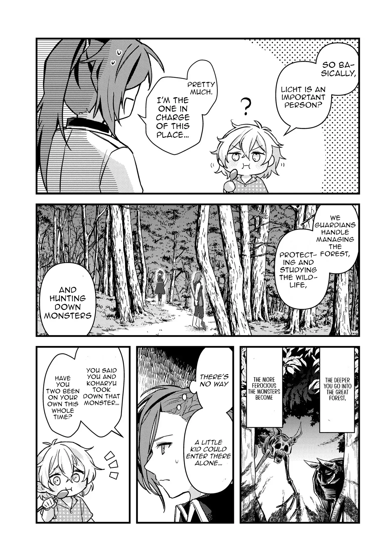 Chibikko Tenseisha wa Teni Oenai! ~Tensei Shitara Chibikko Datta Kedo, Seijuu to Issho ni Chudooon! Suru~ Chapter 1 page 26 - 