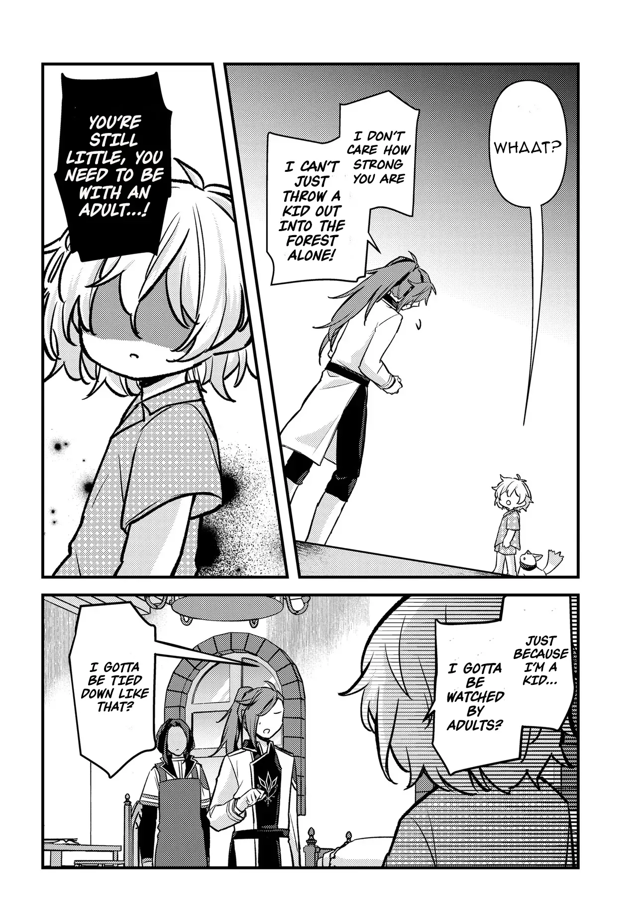 Chibikko Tenseisha wa Teni Oenai! ~Tensei Shitara Chibikko Datta Kedo, Seijuu to Issho ni Chudooon! Suru~ Chapter 1 page 31 - 
