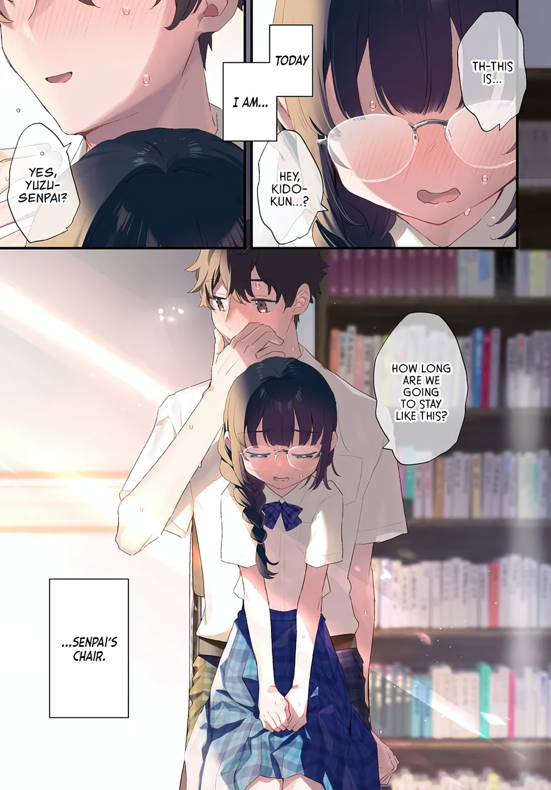 Chiisakute Kawaii Bungeibu no Chiteki na Senpai o, Hiza no Ue ni Nosetara Mainichi Suwattekuru you ni natta Chapter 1 page 1 - 