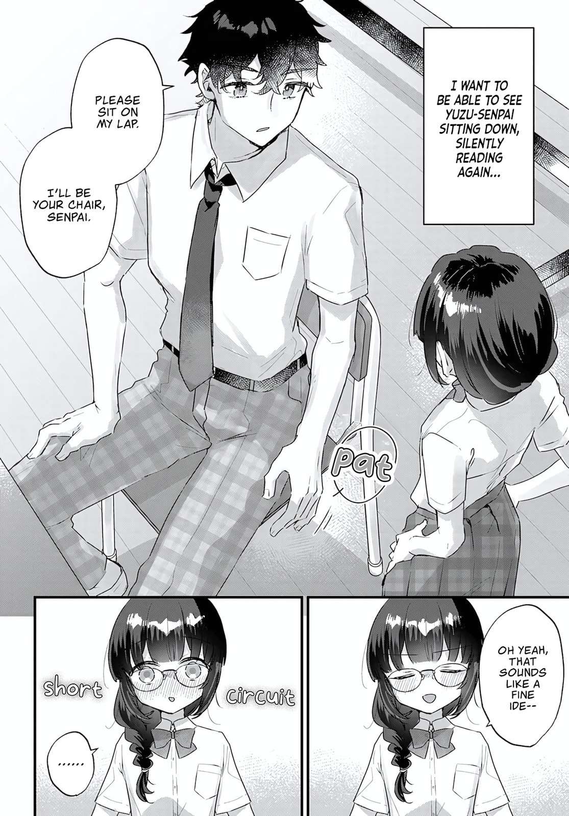 Chiisakute Kawaii Bungeibu no Chiteki na Senpai o, Hiza no Ue ni Nosetara Mainichi Suwattekuru you ni natta Chapter 1 page 12 - 