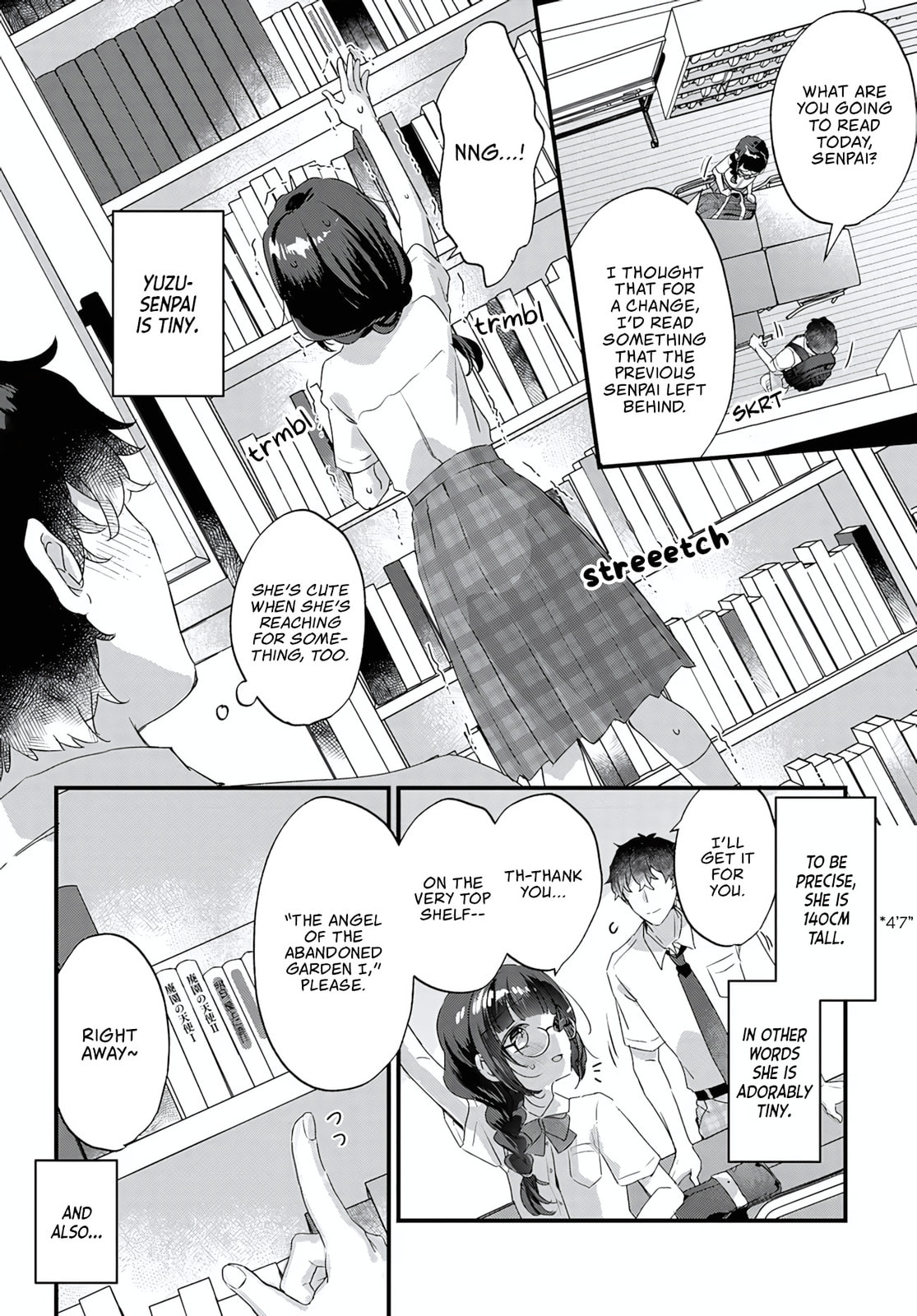 Chiisakute Kawaii Bungeibu no Chiteki na Senpai o, Hiza no Ue ni Nosetara Mainichi Suwattekuru you ni natta Chapter 1 page 4 - 