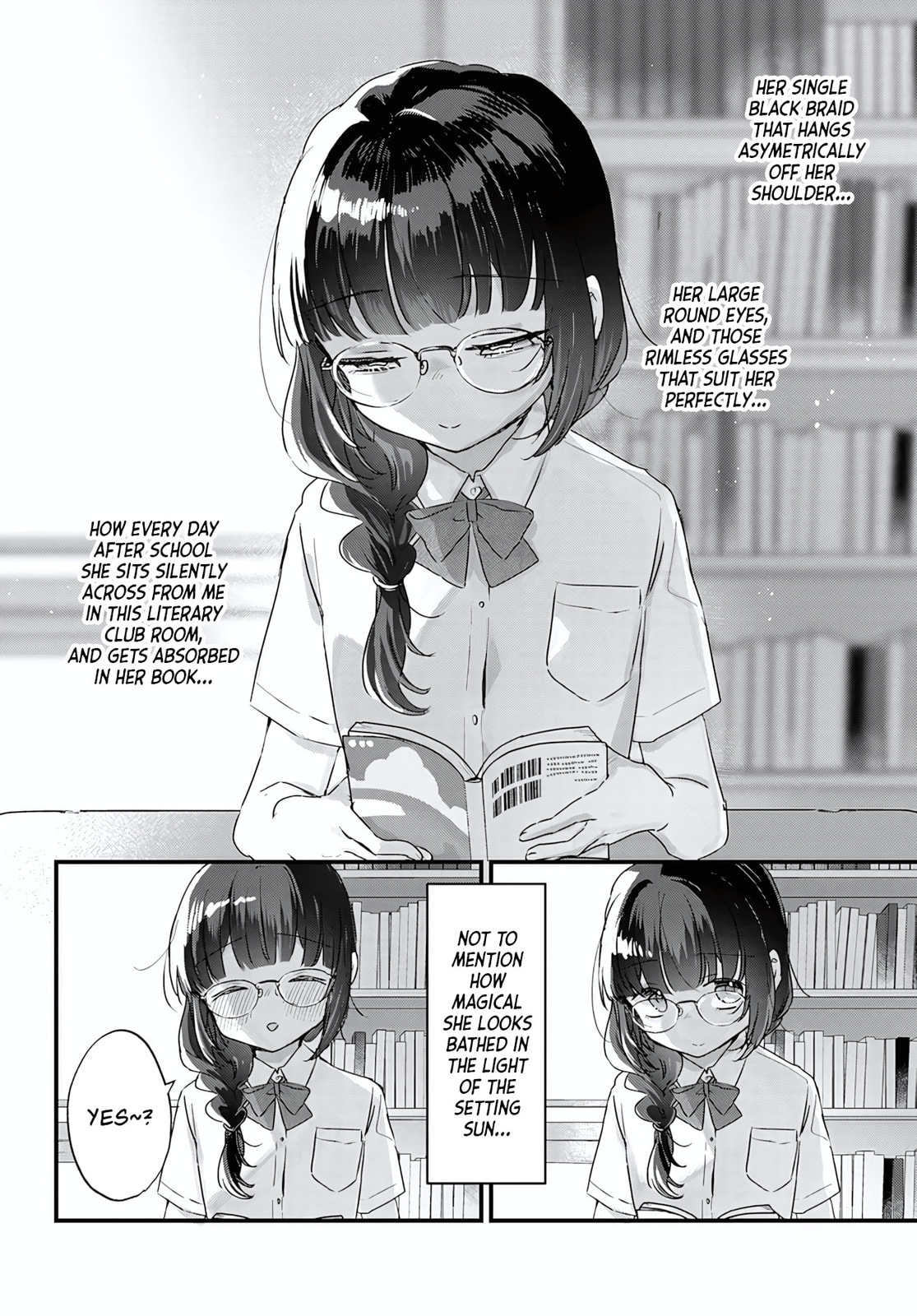 Chiisakute Kawaii Bungeibu no Chiteki na Senpai o, Hiza no Ue ni Nosetara Mainichi Suwattekuru you ni natta Chapter 1 page 6 - 