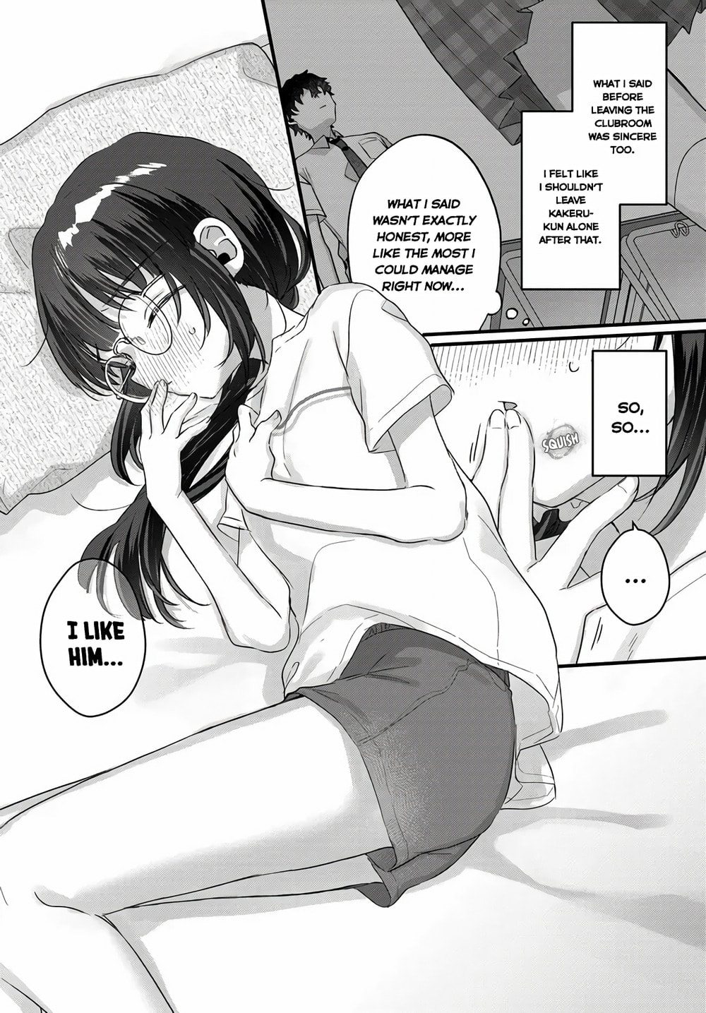 Chiisakute Kawaii Bungeibu no Chiteki na Senpai o, Hiza no Ue ni Nosetara Mainichi Suwattekuru you ni natta Chapter 3.2 page 14 - 