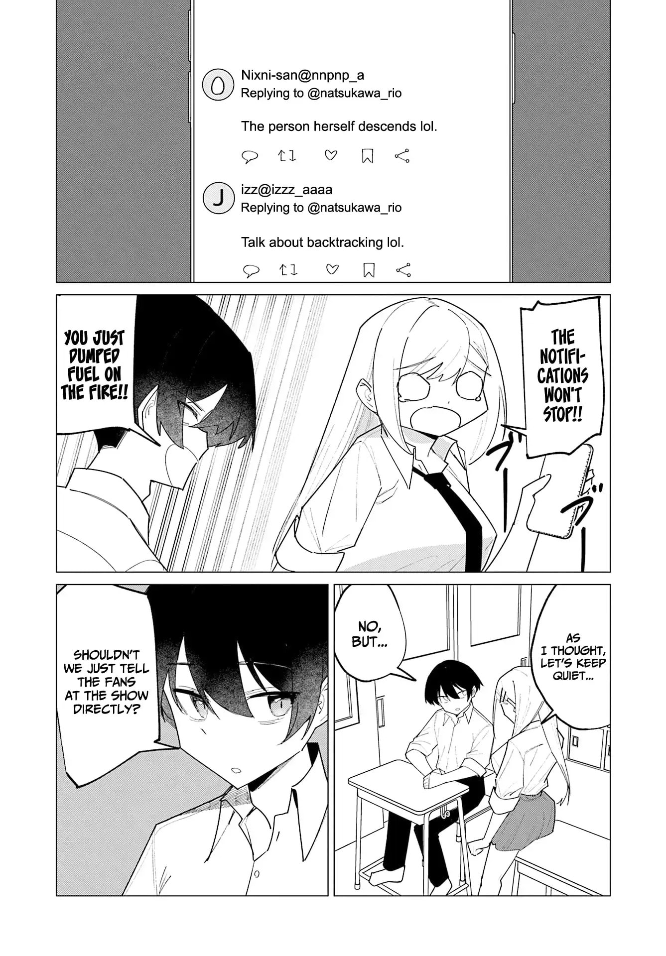 Chika Idol wo Kage de Sasaeru Ore Chapter 21 page 12 - 