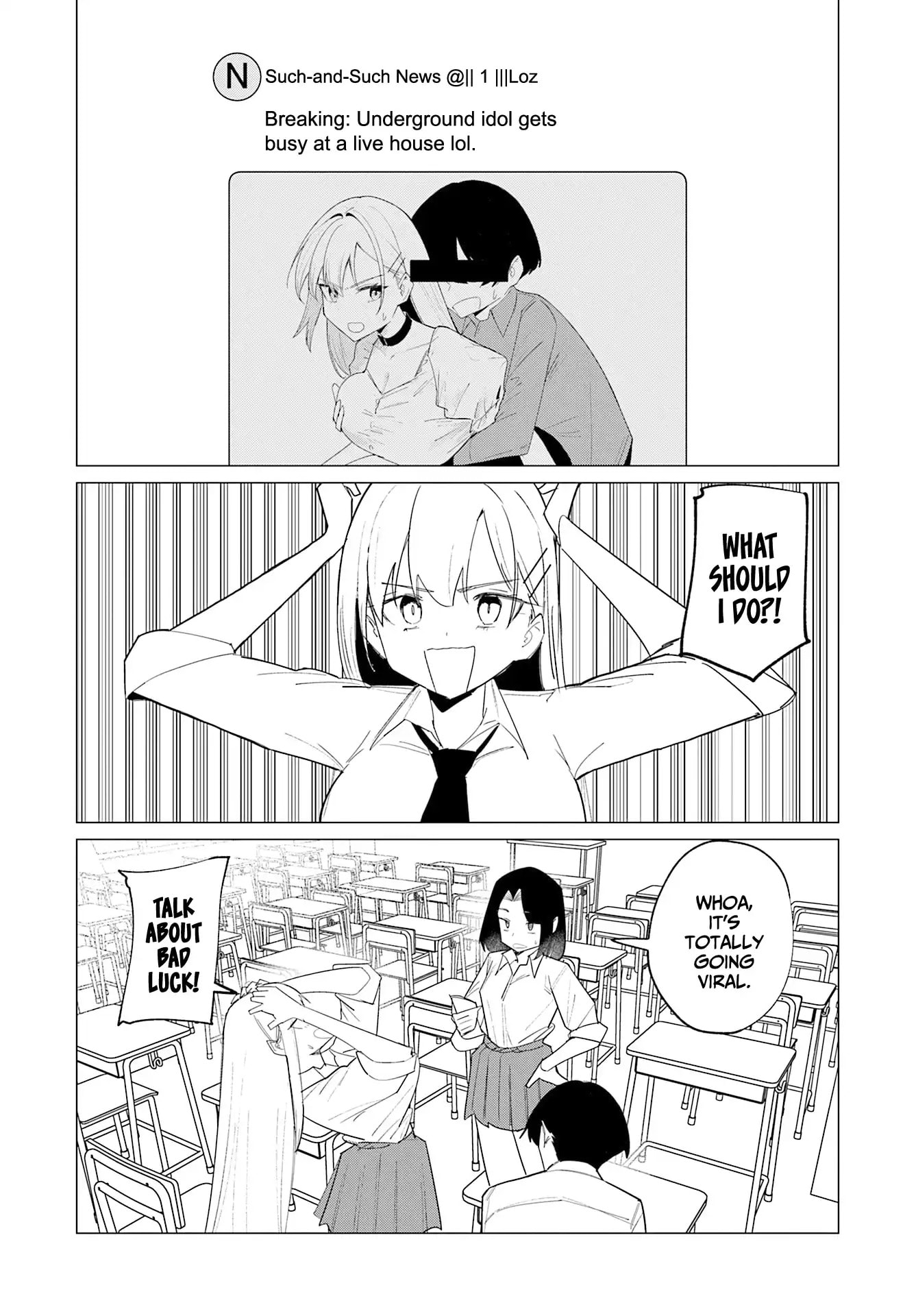 Chika Idol wo Kage de Sasaeru Ore Chapter 21 page 9 - 