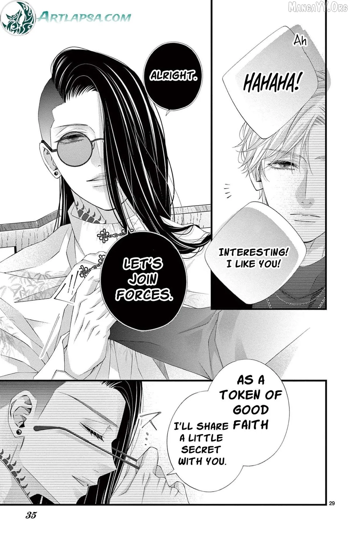 Chō wa aishū no ori ni torawareru Chapter 10 page 36 - 