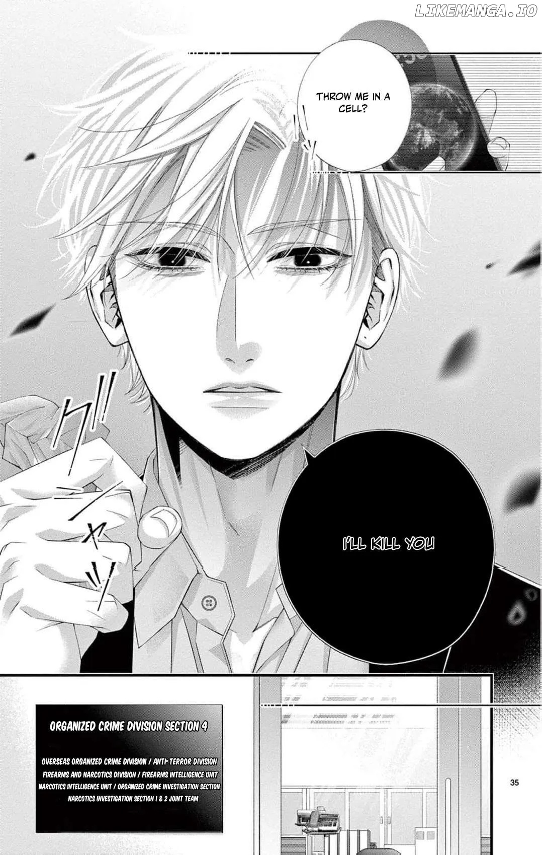 Chō wa aishū no ori ni torawareru Chapter 6 page 38 - 