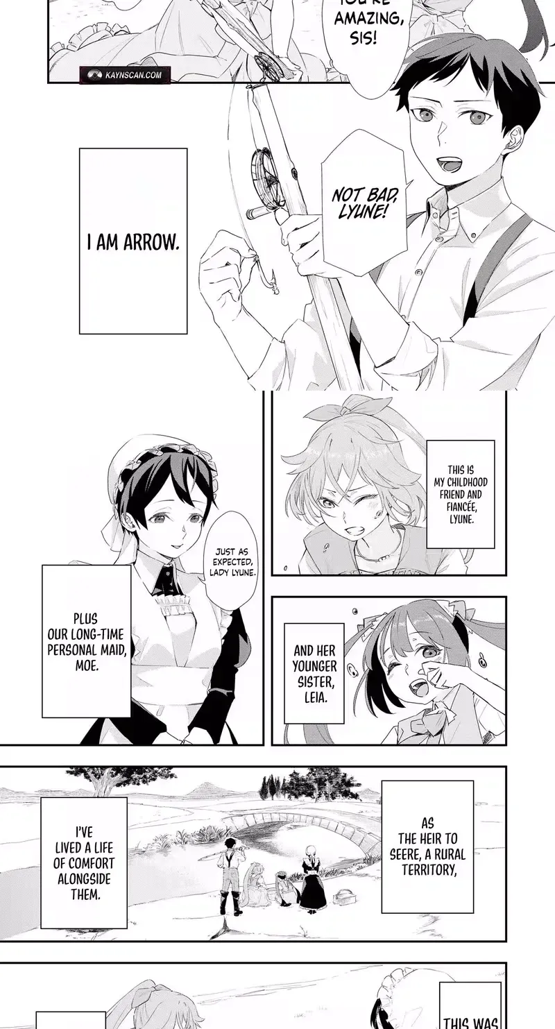 Chou Henkyou no Ryouhu Arrow no Seikatsu ~Nureginu wo Kiserare Tsuihou Saremashitaga, Futari no Megami to Shin Seikatsu wo Okurimasu~ Chapter 1 page 4 - 