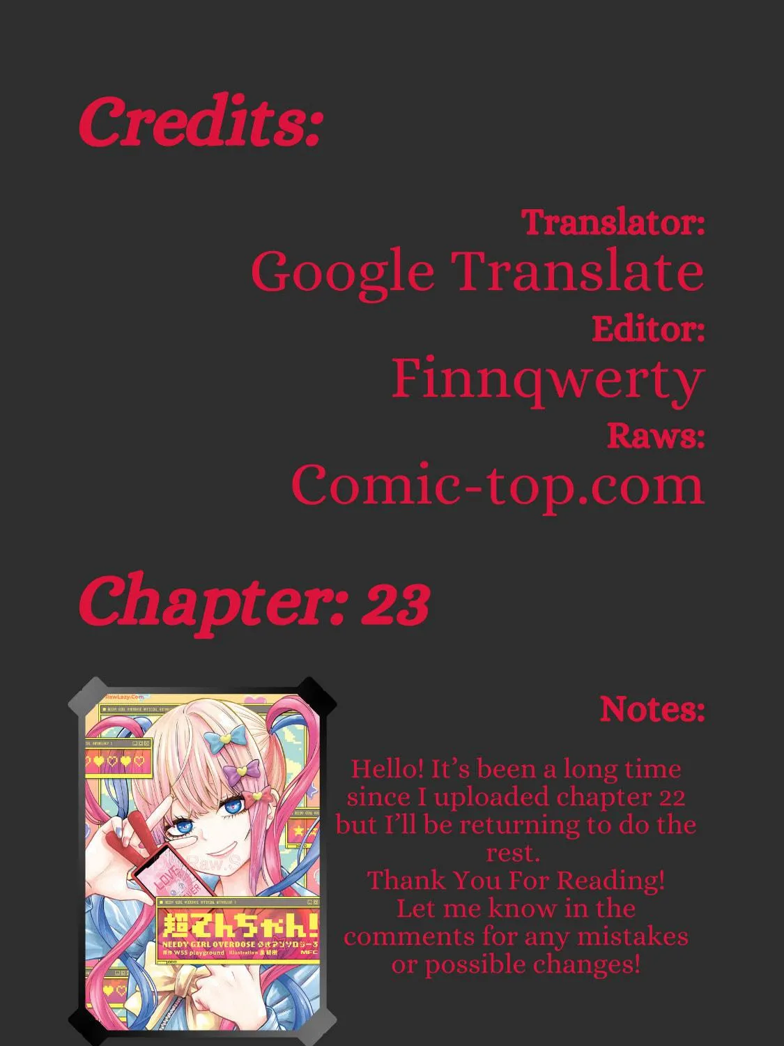 Chou Ten-chan! NEEDY GIRL OVERDOSE Koushiki Anthology Chapter 23 page 9 - 