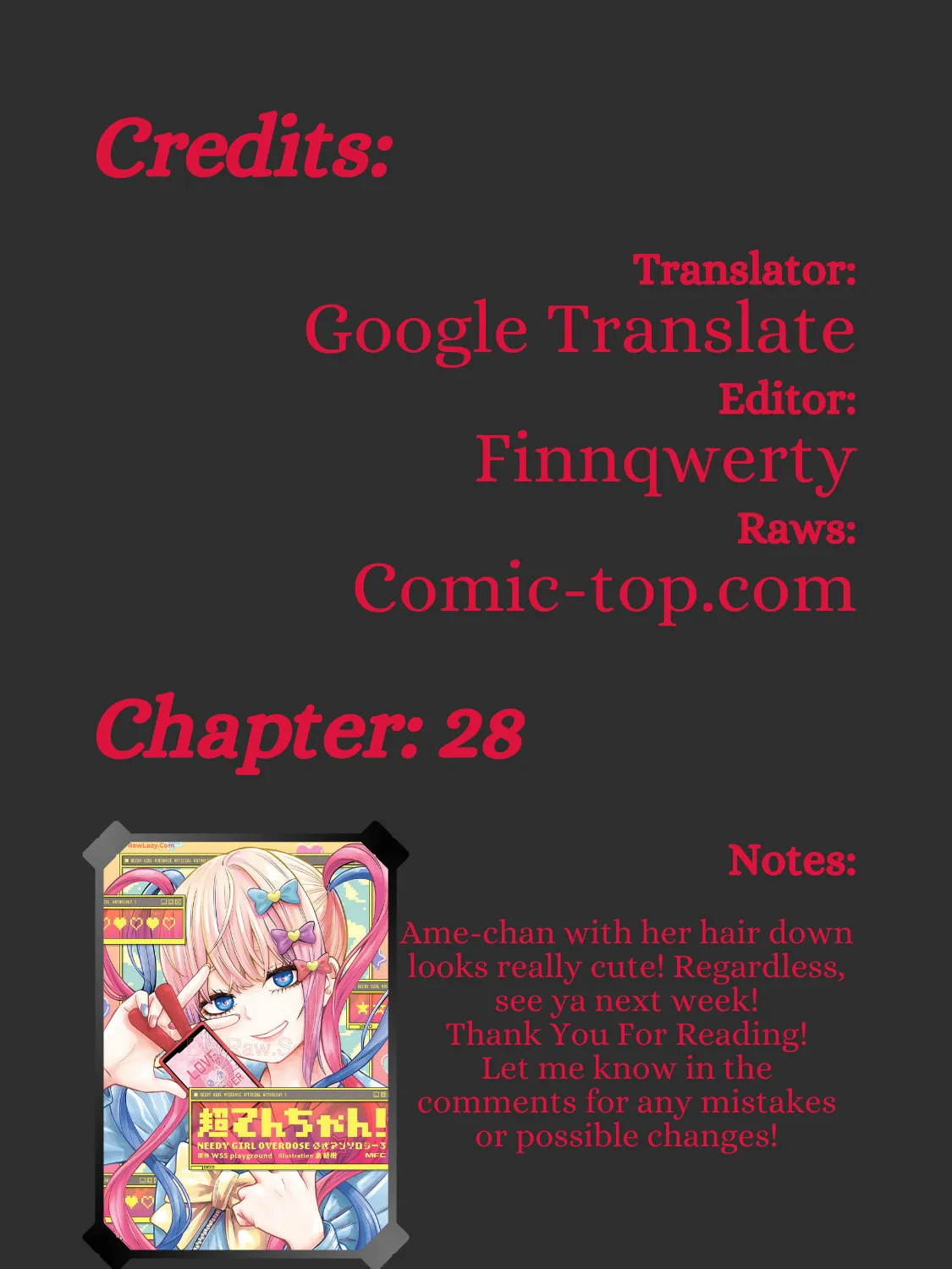 Chou Ten-chan! NEEDY GIRL OVERDOSE Koushiki Anthology Chapter 28 page 25 - 