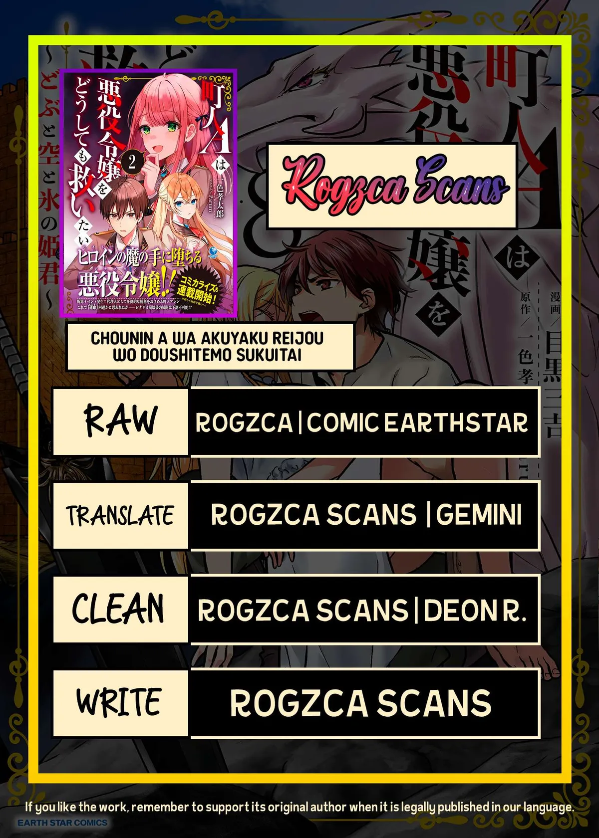 Chounin A wa Akuyaku Reijou wo Doushitemo Sukuitai Chapter 45.2 page 1 - 