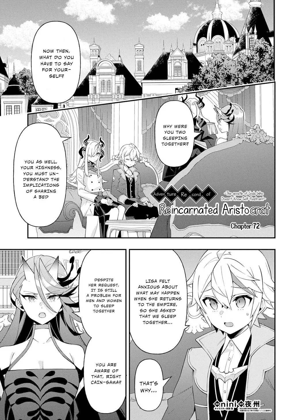 Chronicles of an Aristocrat Reborn in Another World Chapter 72 page 1 - 