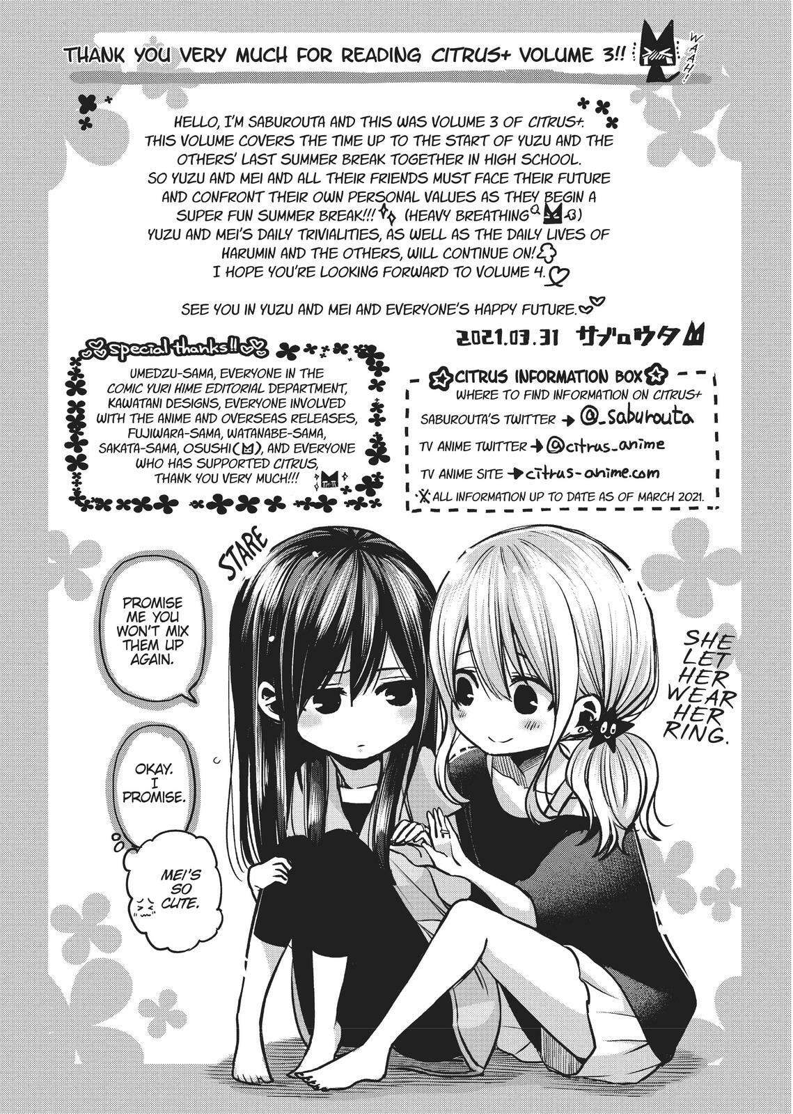 Citrus+ Chapter 0 page 160 - 