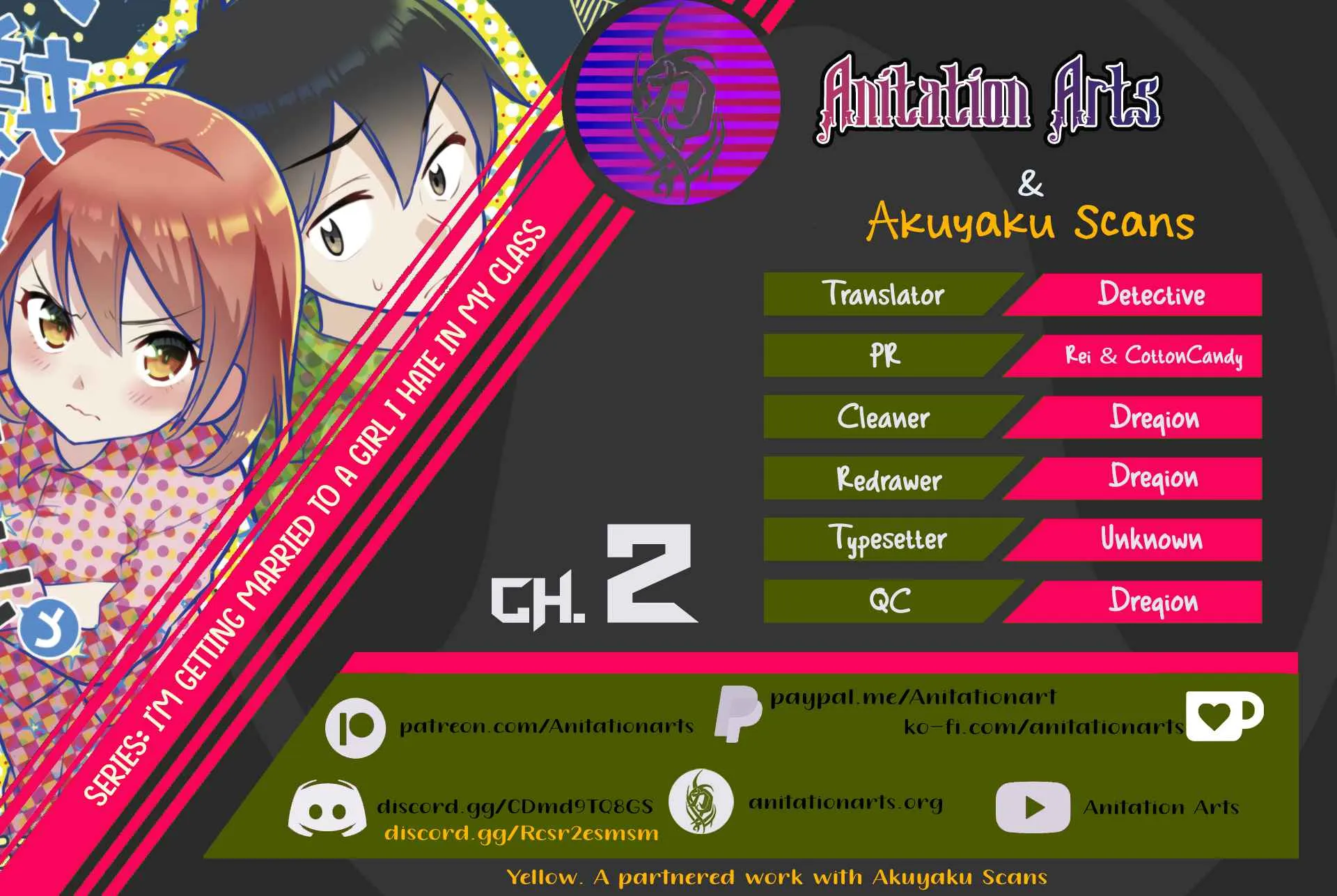Class no Daikirai na Joshi to Kekkon Suru Koto ni Natta Chapter 2 page 1 - 