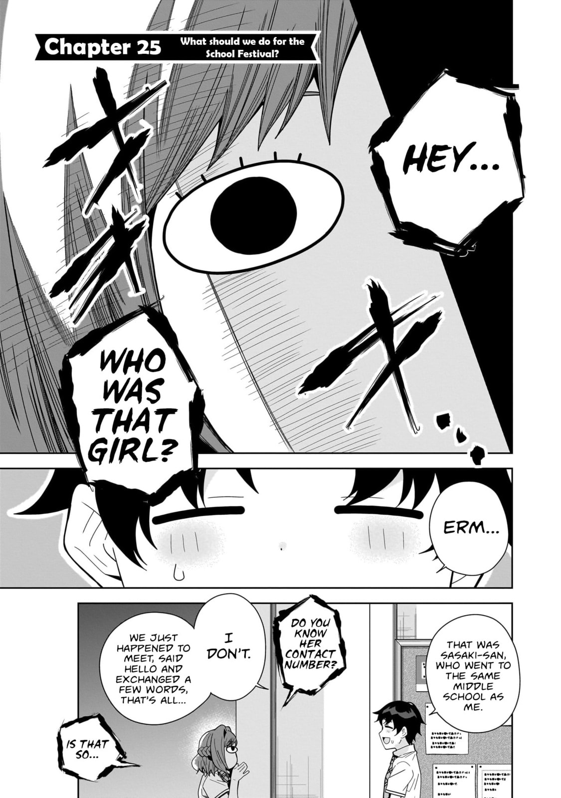 Classmate no Moto Idol ga, Tonikaku Kyodou Fushin Nan desu Chapter 25 page 1 - 