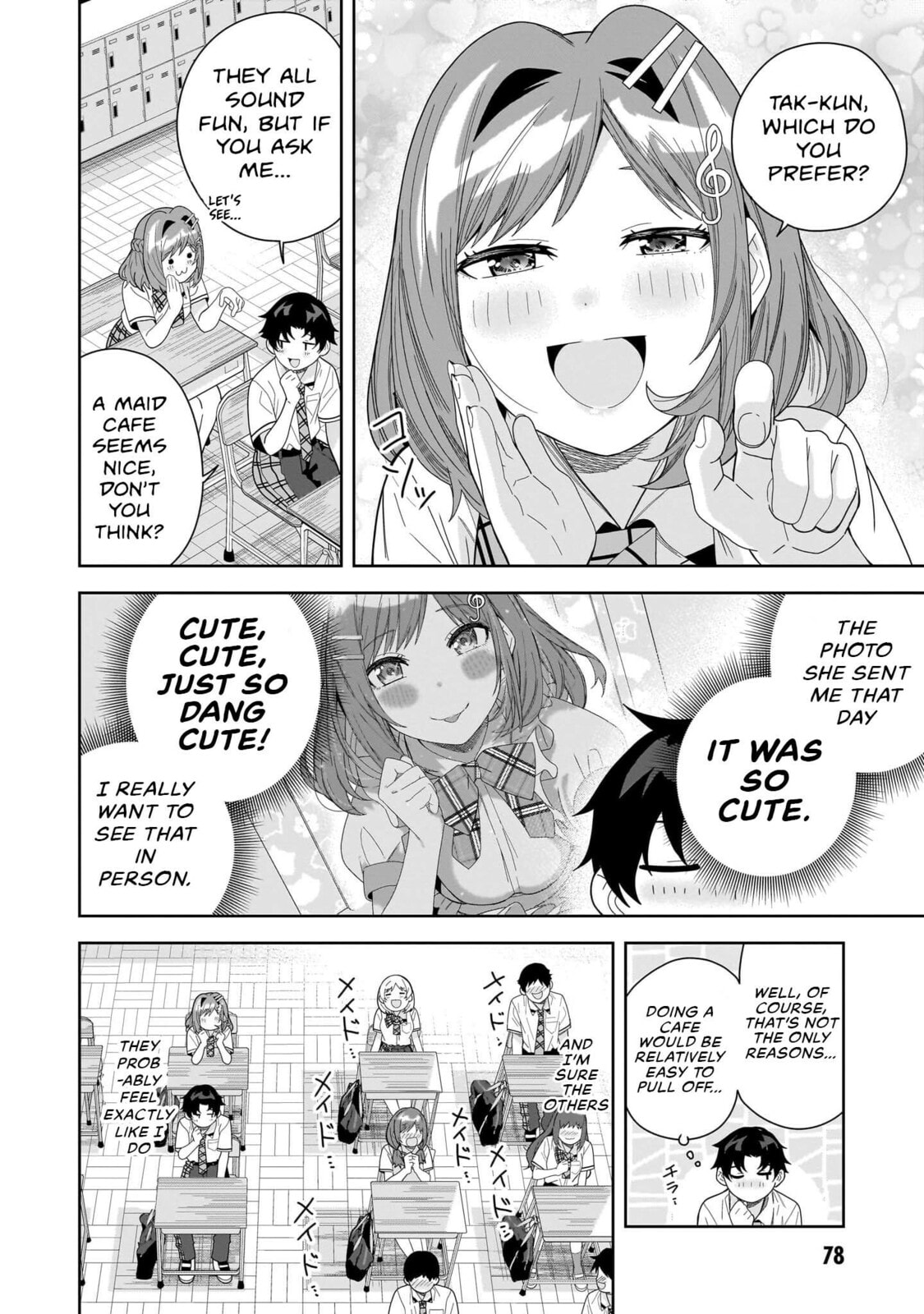 Classmate no Moto Idol ga, Tonikaku Kyodou Fushin Nan desu Chapter 25 page 10 - 