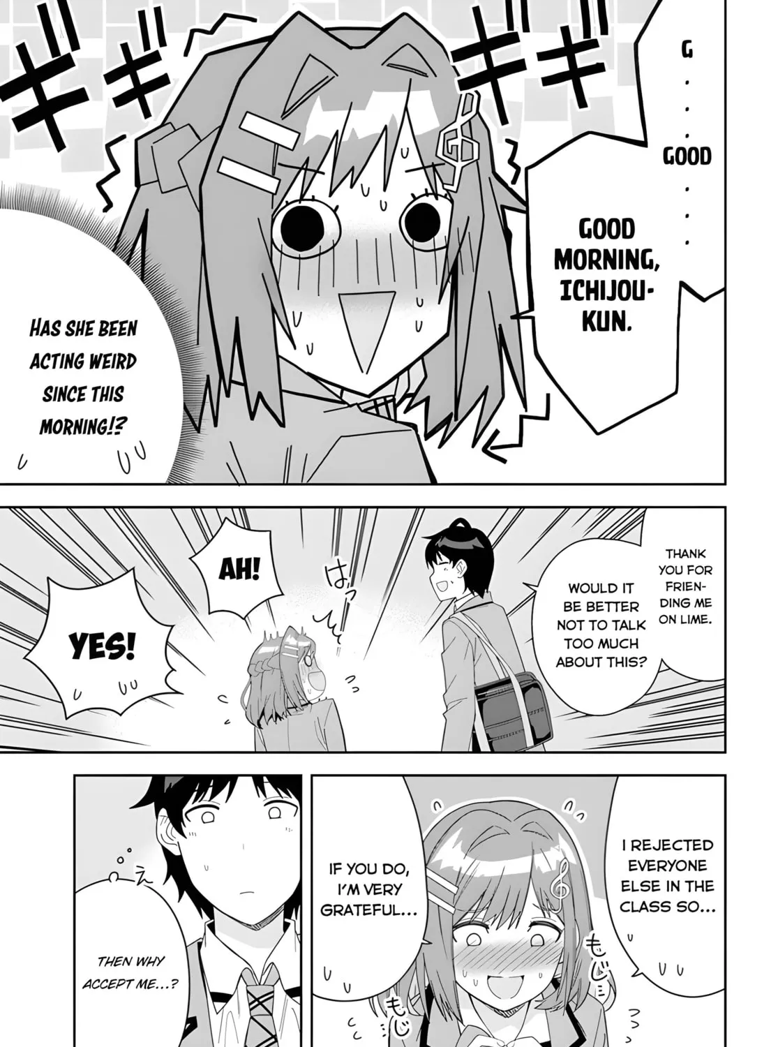 Classmate no Moto Idol ga, Tonikaku Kyodou Fushin Nan desu Chapter 3 page 37 - 