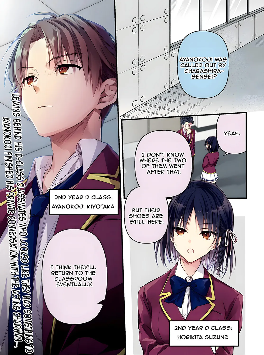 Classroom of the Elite 2nd Year Edition 2nd Stage Chapter 1.1 page 1 - 