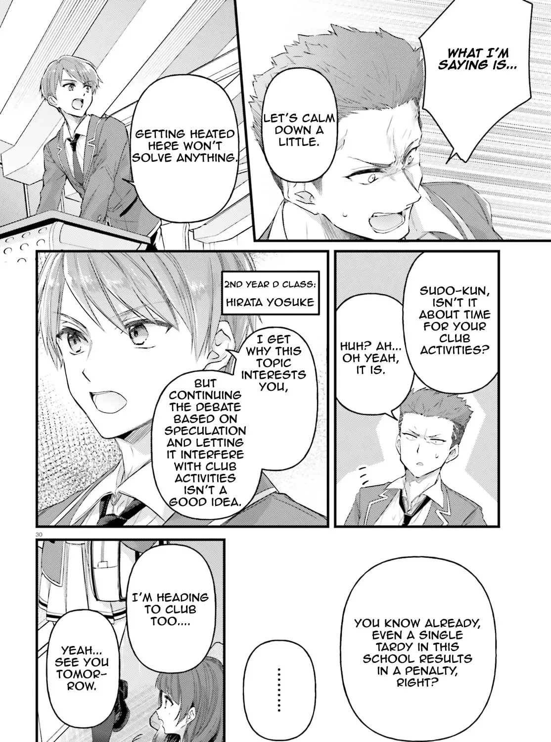 Classroom of the Elite 2nd Year Edition 2nd Stage Chapter 1.2 page 31 - 