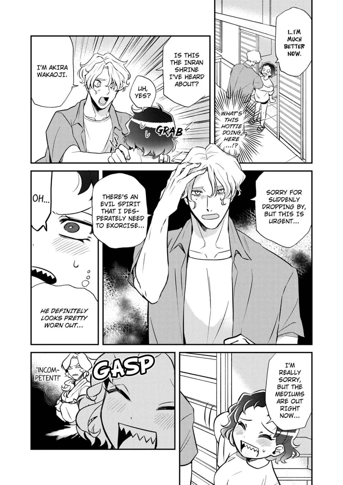 Climaxorcism! -Making My Handsome, Well-Endowed Client Bust a Nut to Bust Ghosts- (Official) Chapter 1 page 4 - 