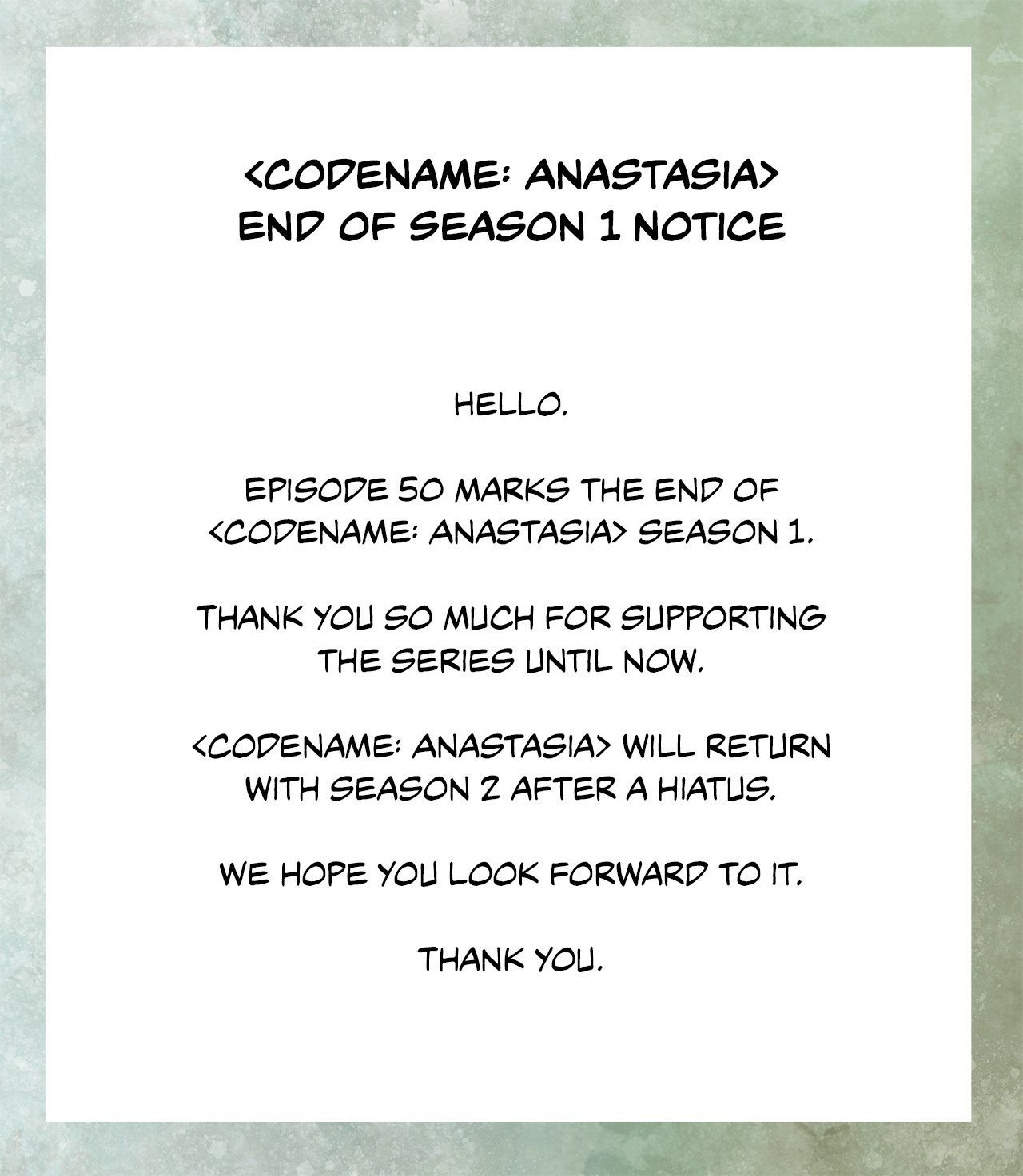 Codename Anastasia    Chapter 50 page 76 - 