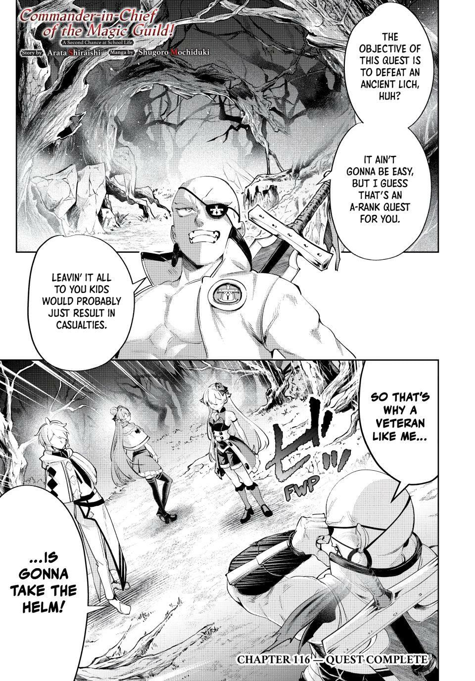 Commander-in-Chief of the Magic Guild!: A Second Chance at School Life Chapter 116 page 1 - 