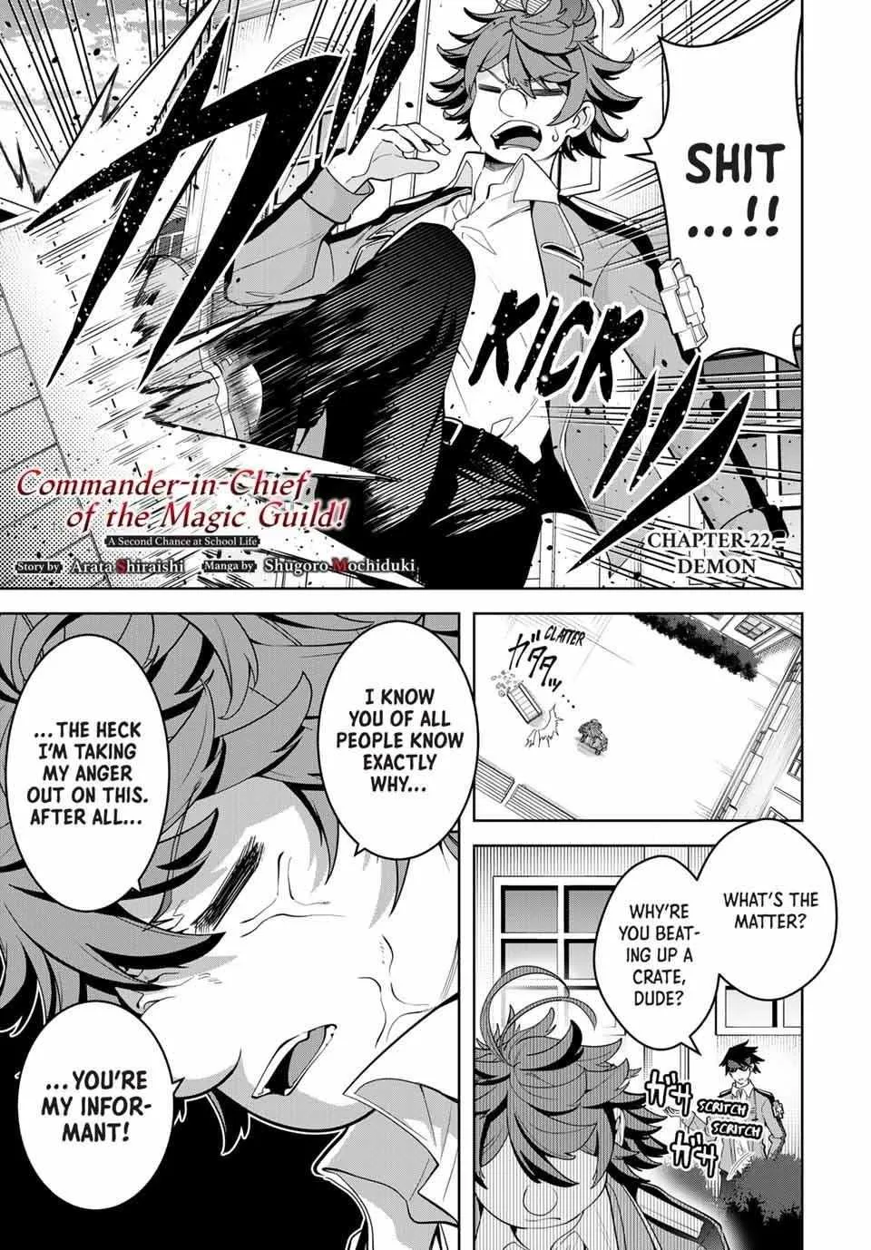 Commander-in-Chief of the Magic Guild!: A Second Chance at School Life Chapter 22 page 1 - 