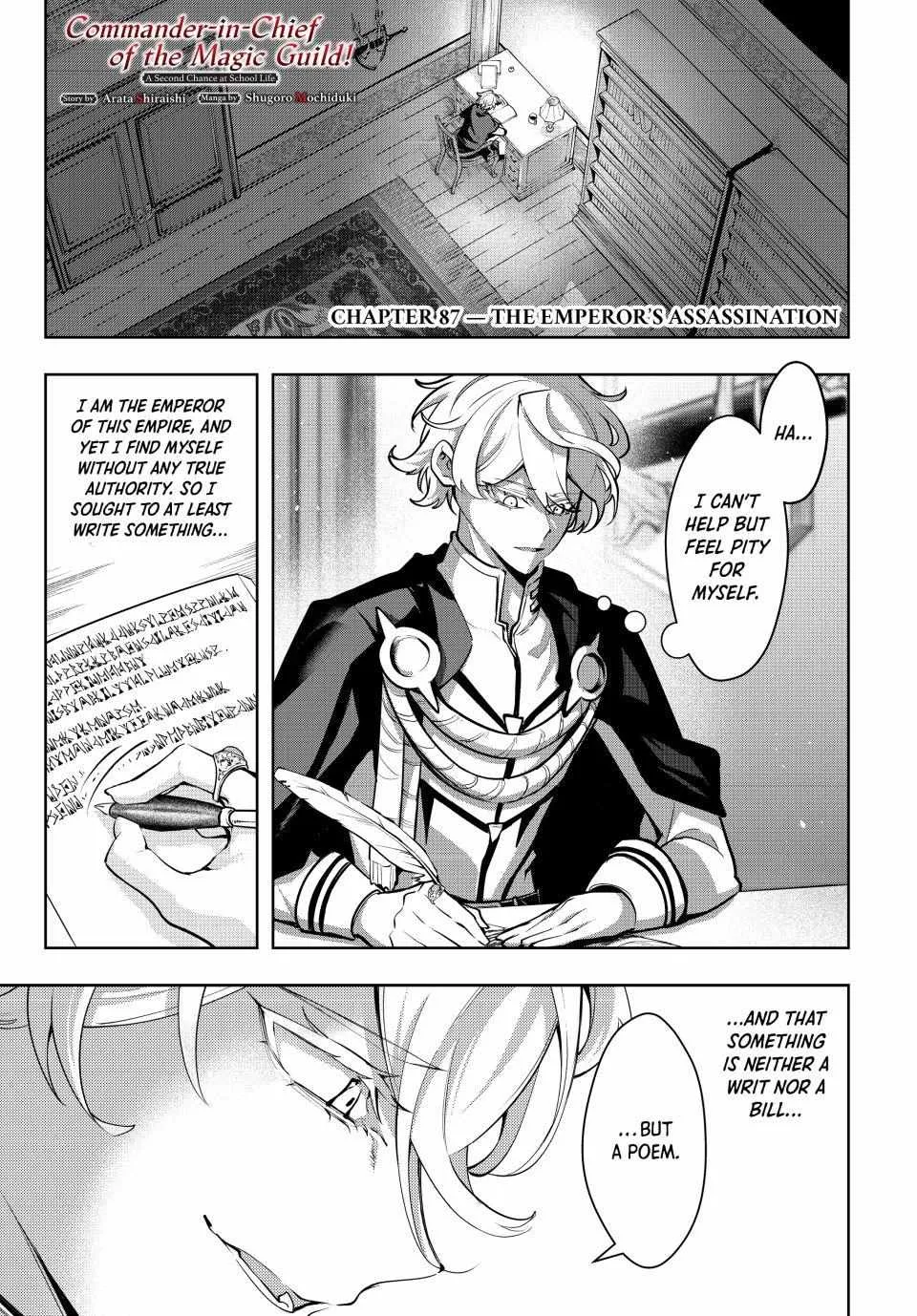Commander-in-Chief of the Magic Guild!: A Second Chance at School Life Chapter 87 page 1 - 