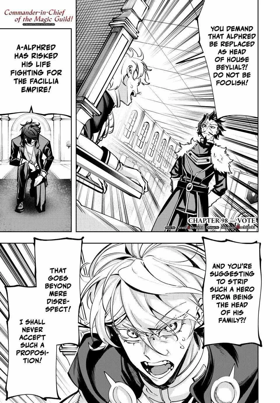 Commander-in-Chief of the Magic Guild!: A Second Chance at School Life Chapter 98 page 1 - 