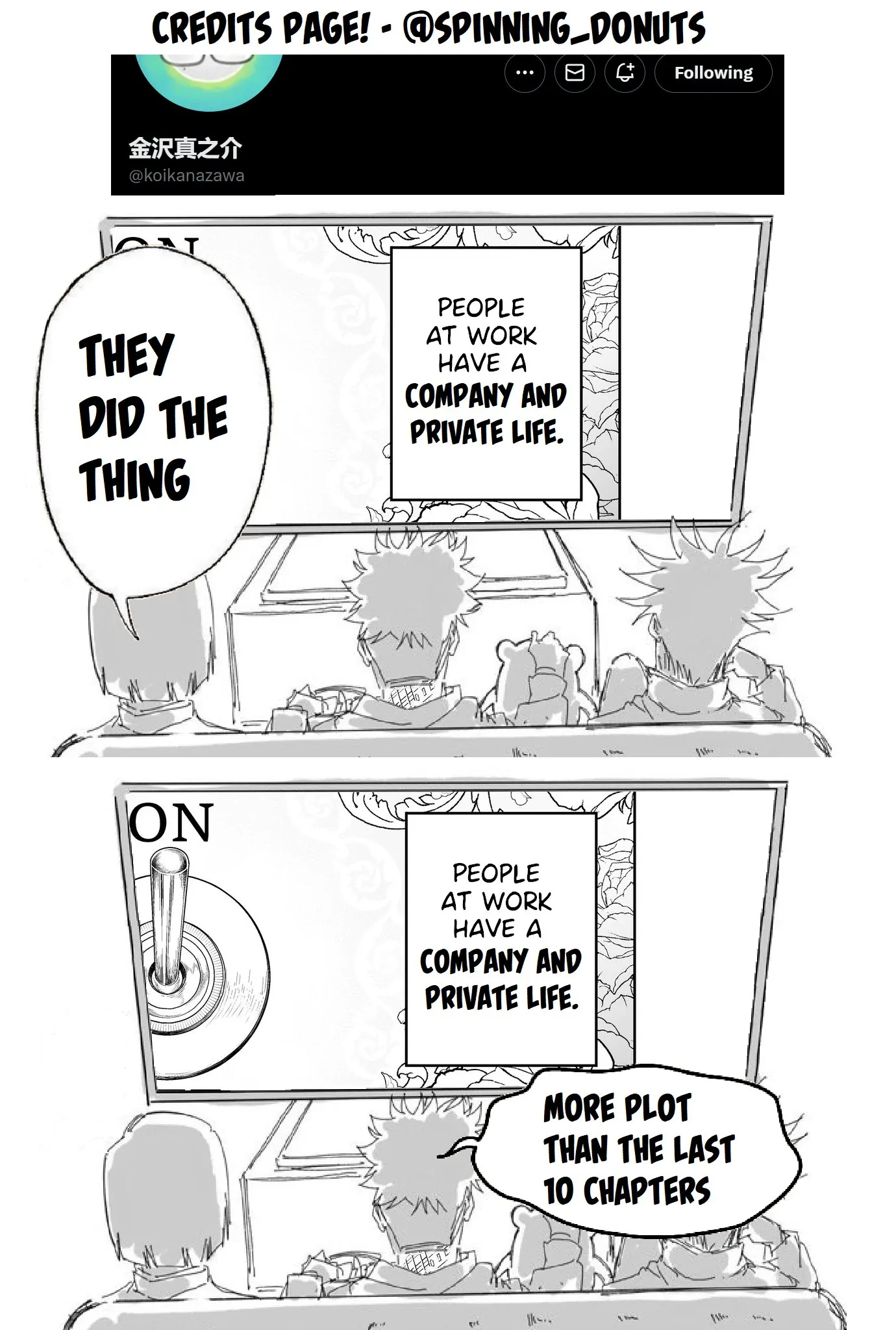 Company and Private Life -On and Off- Chapter 1 page 22 - 