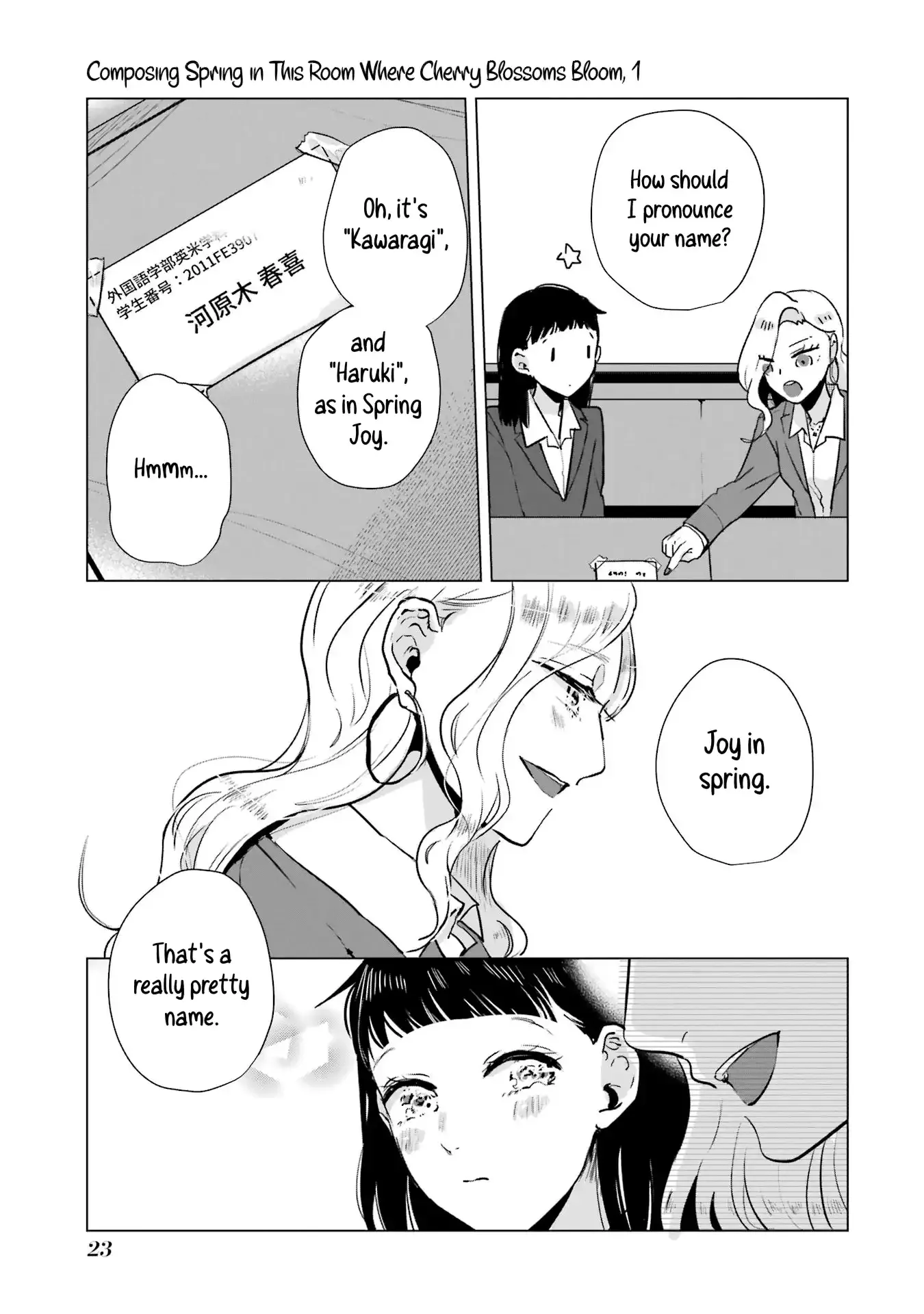Composing Spring in This Room Where Cherry Blossoms Bloom Chapter 1 page 25 - 
